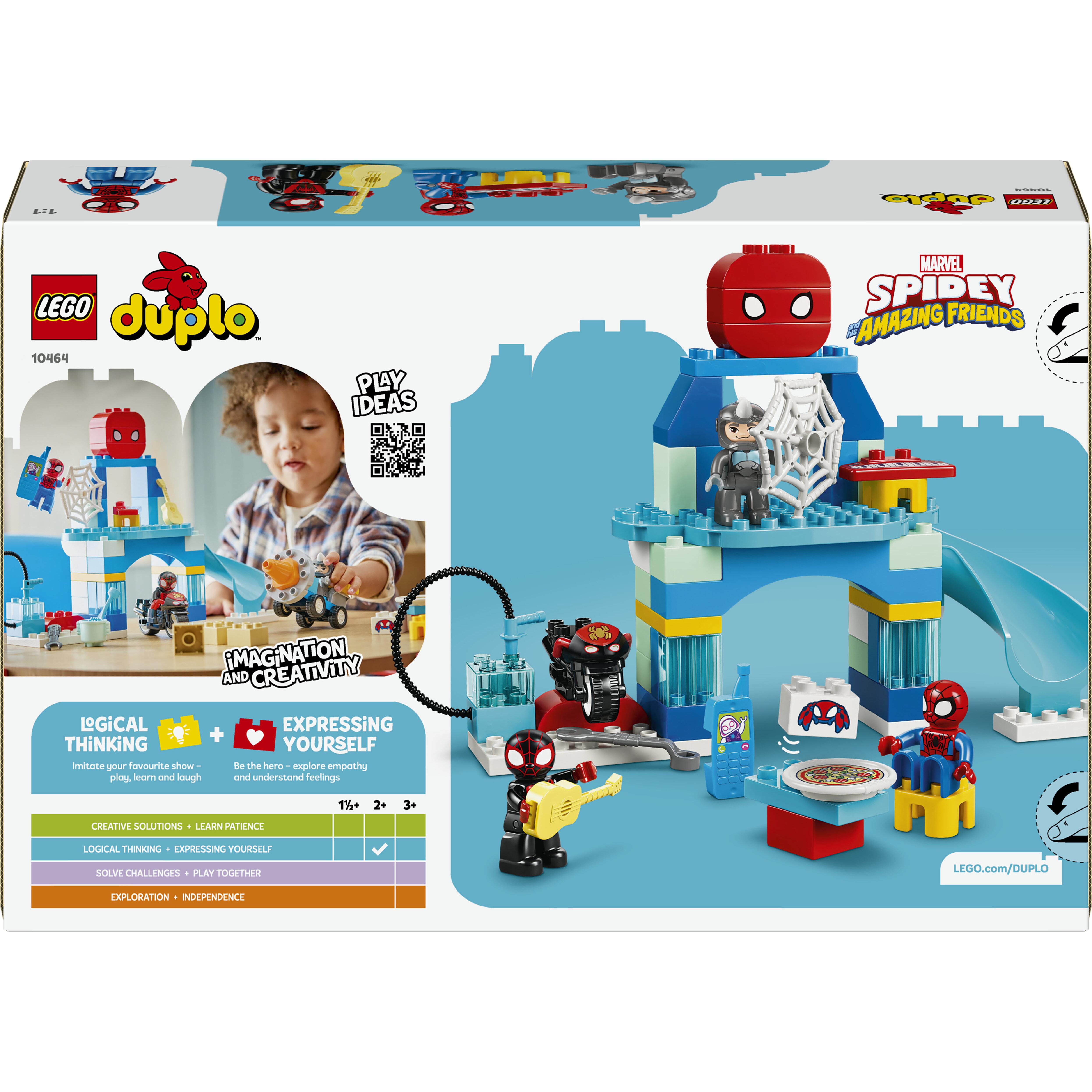 Voir la diapositive 7 : LEGO LEGO DUPLO | Marvel 10464 Le Quartier Général de l’Équipe Spidey - Jeu dès 2 ans - Moto