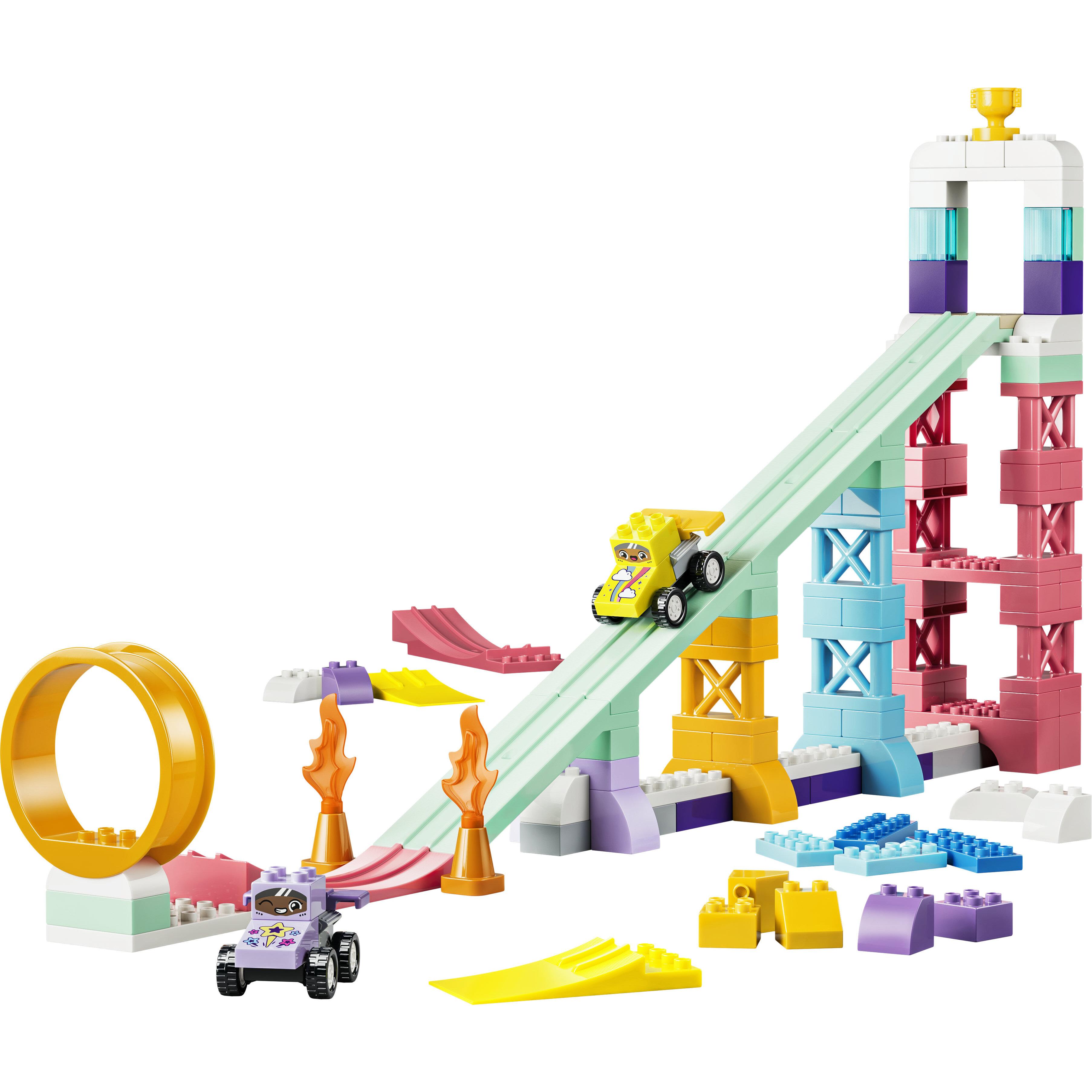 Voir la diapositive 2 : LEGO LEGO DUPLO Ma Ville 10478 Rampes Créatives 3-en-1 avec Véhicules - Jeu Éducatif dès 3 ans