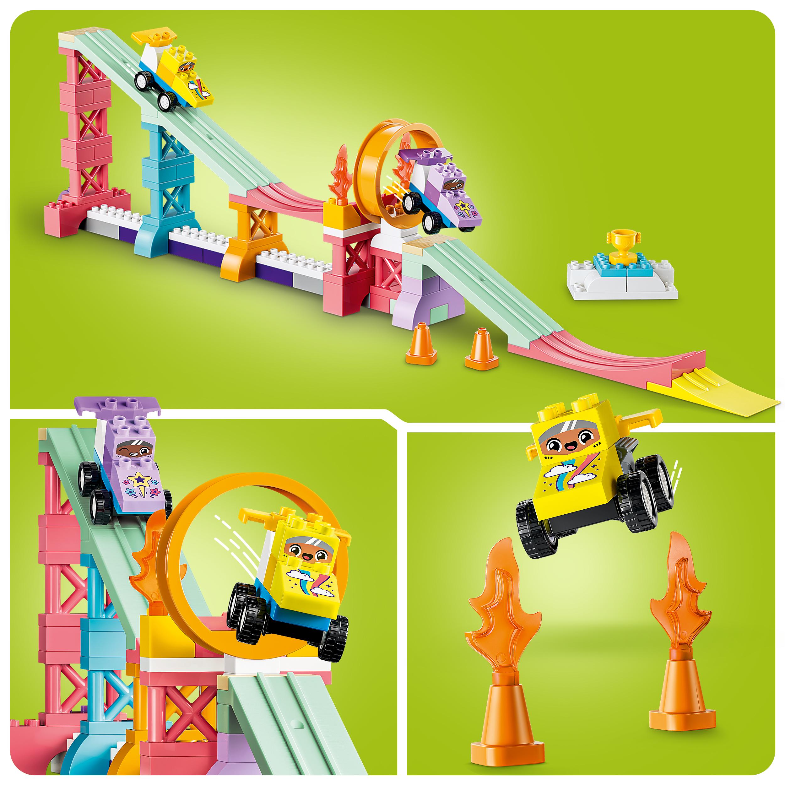 Voir la diapositive 5 : LEGO LEGO DUPLO Ma Ville 10478 Rampes Créatives 3-en-1 avec Véhicules - Jeu Éducatif dès 3 ans
