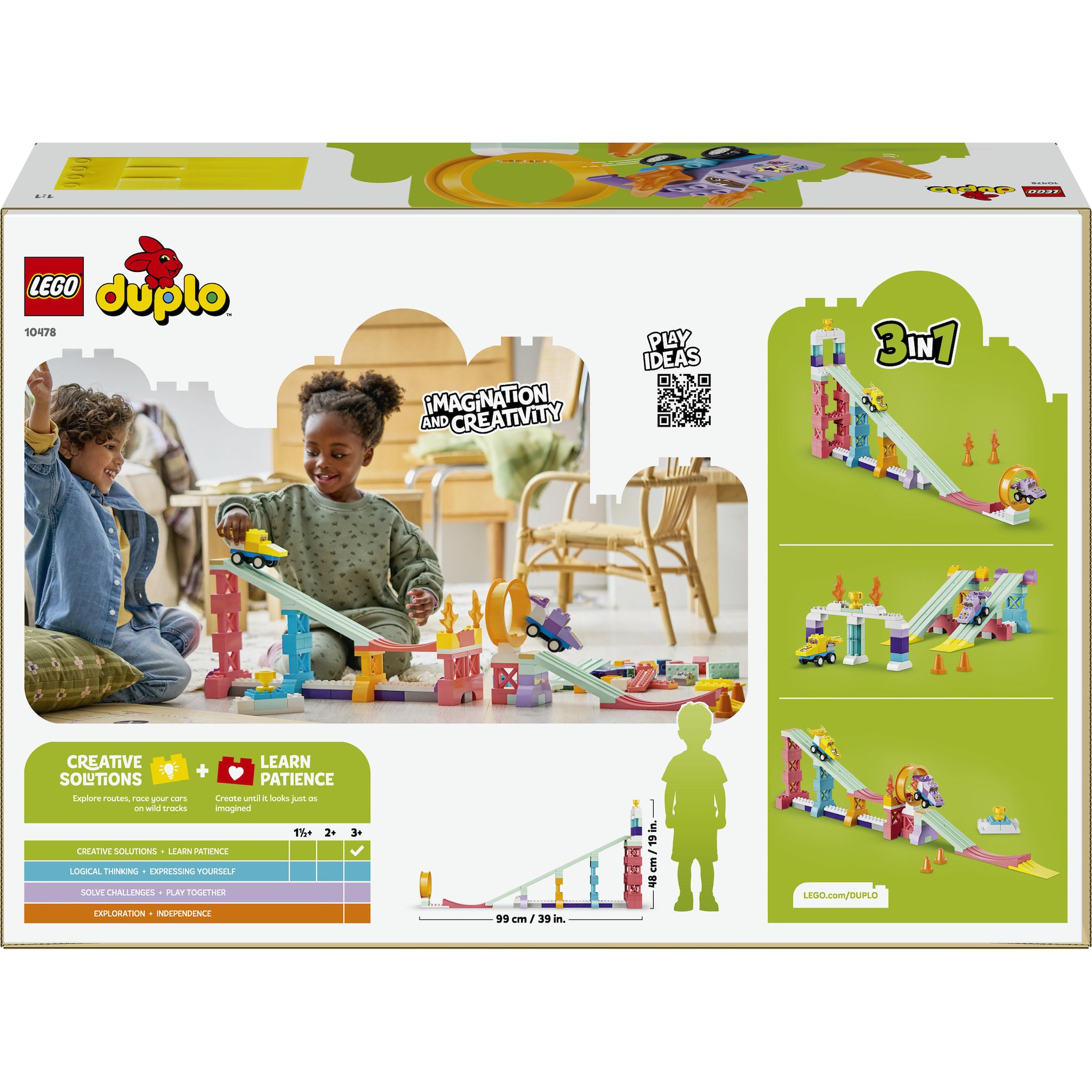 Voir la diapositive 7 : LEGO Duplo 10478 - Rampes créatives 3 en 1 avec véhicules