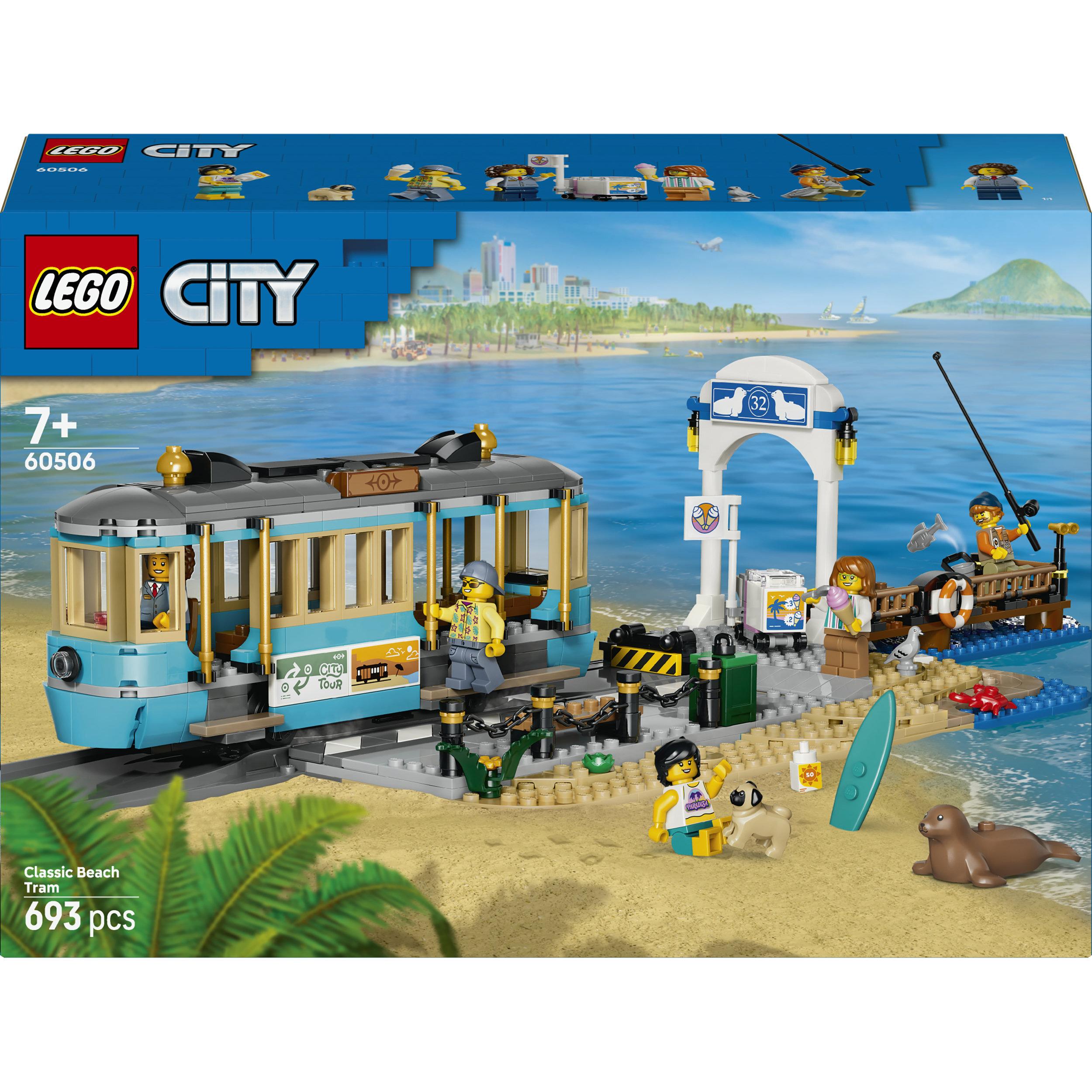 LEGO LEGO City 60506 Le Tramway de Bord de Mer - Jouet Train pour Garçon ou Fille dès 7 ans