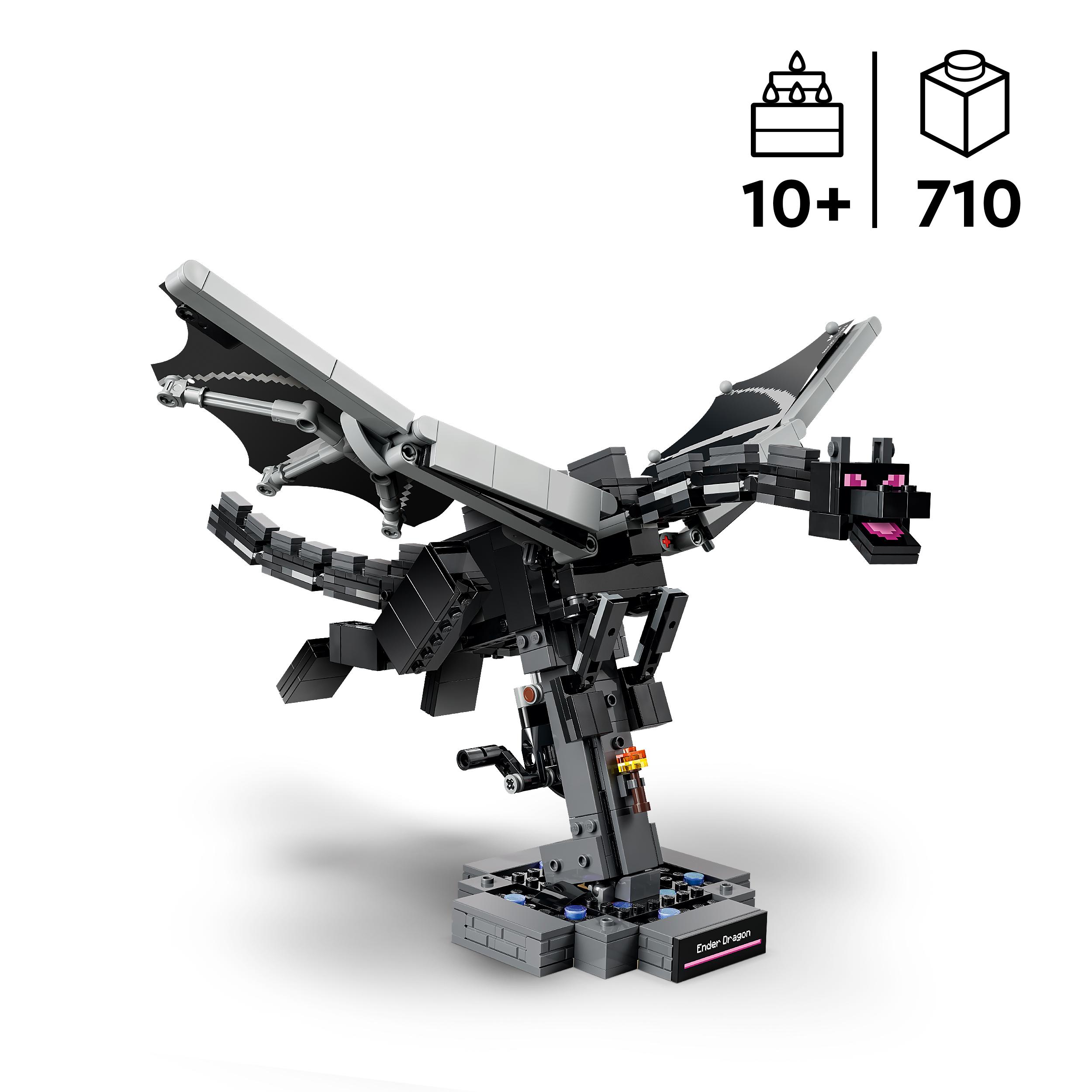 Voir la diapositive 3 : LEGO LEGO Minecraft 21595 Le Dragon de l’Ender - Jeu Interactif pour Garçon ou Fille dès 10 ans