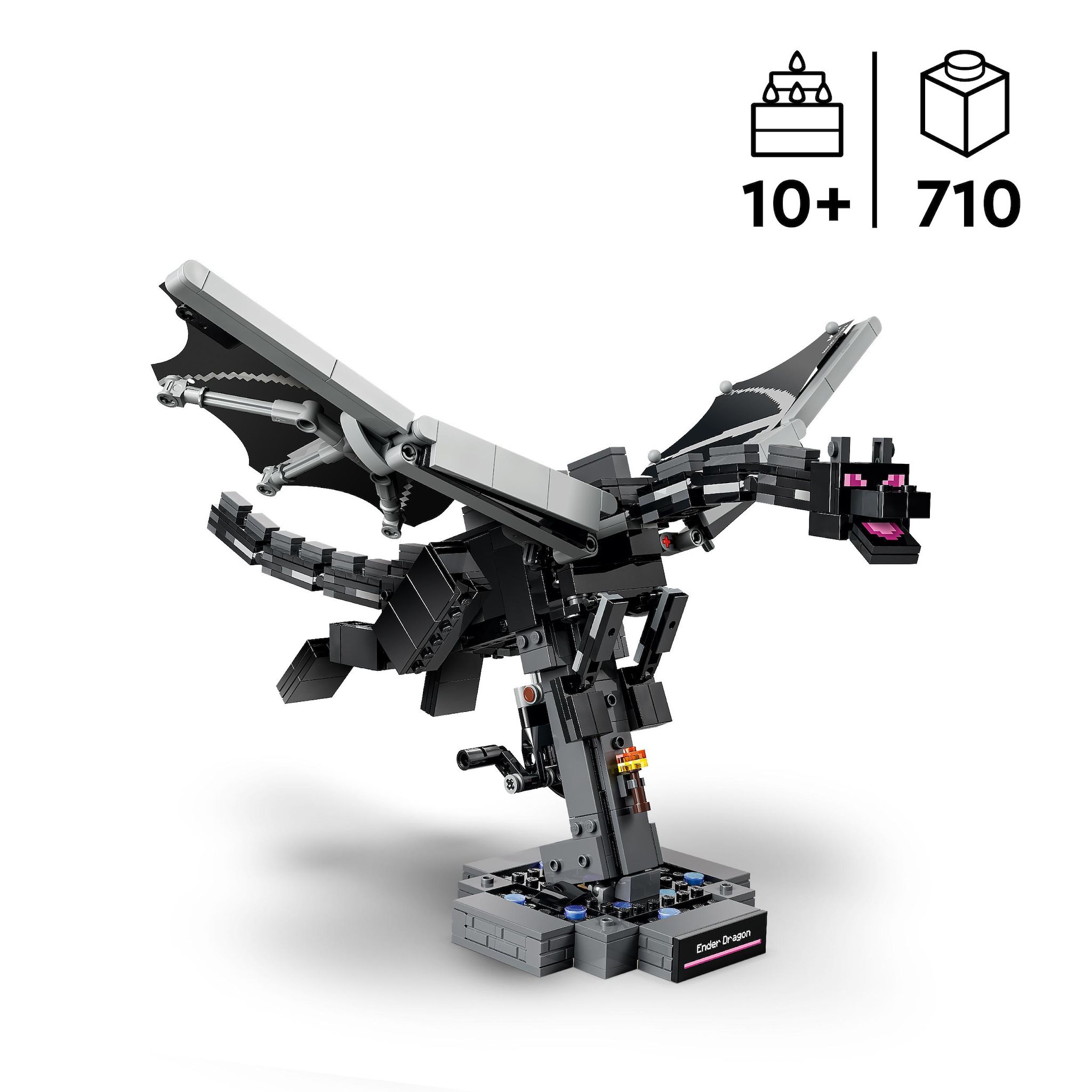 Voir la diapositive 3 : LEGO Minecraft 21595 - Le dragon de l'ender