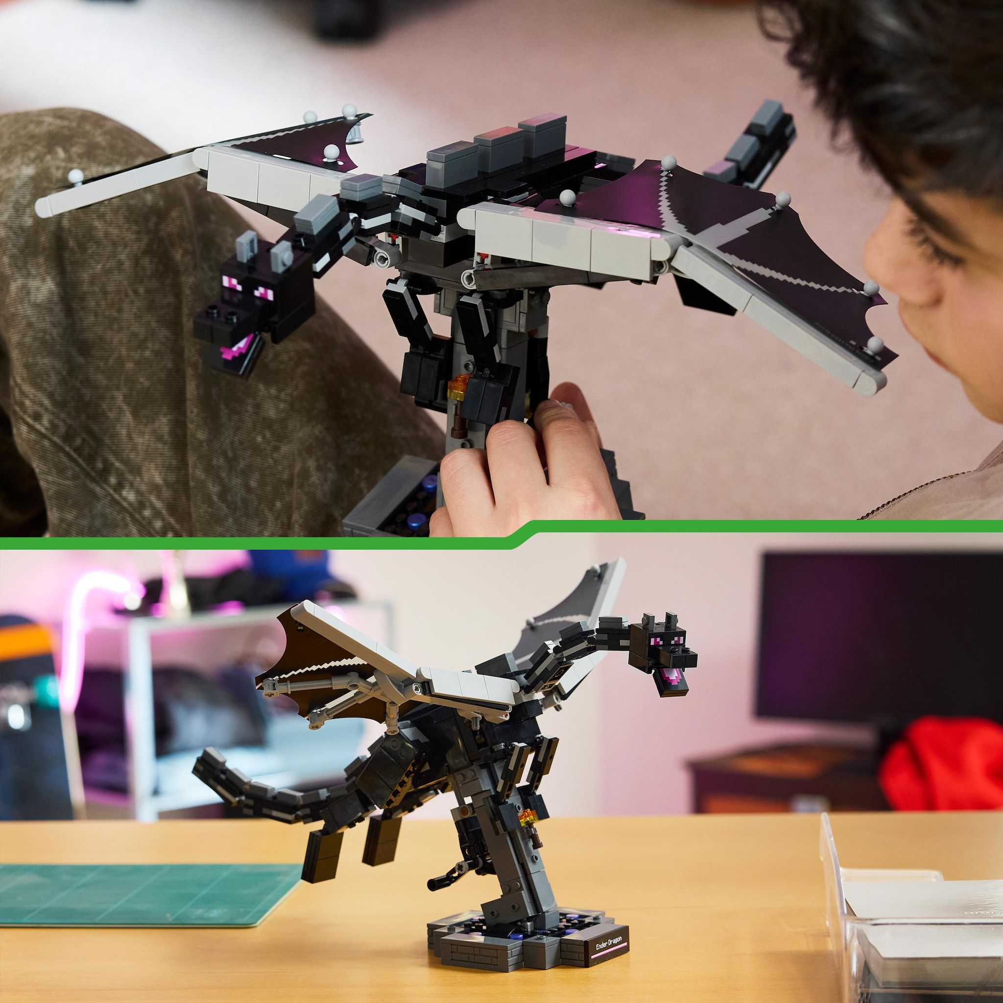 Voir la diapositive 6 : LEGO Minecraft 21595 - Le dragon de l'ender