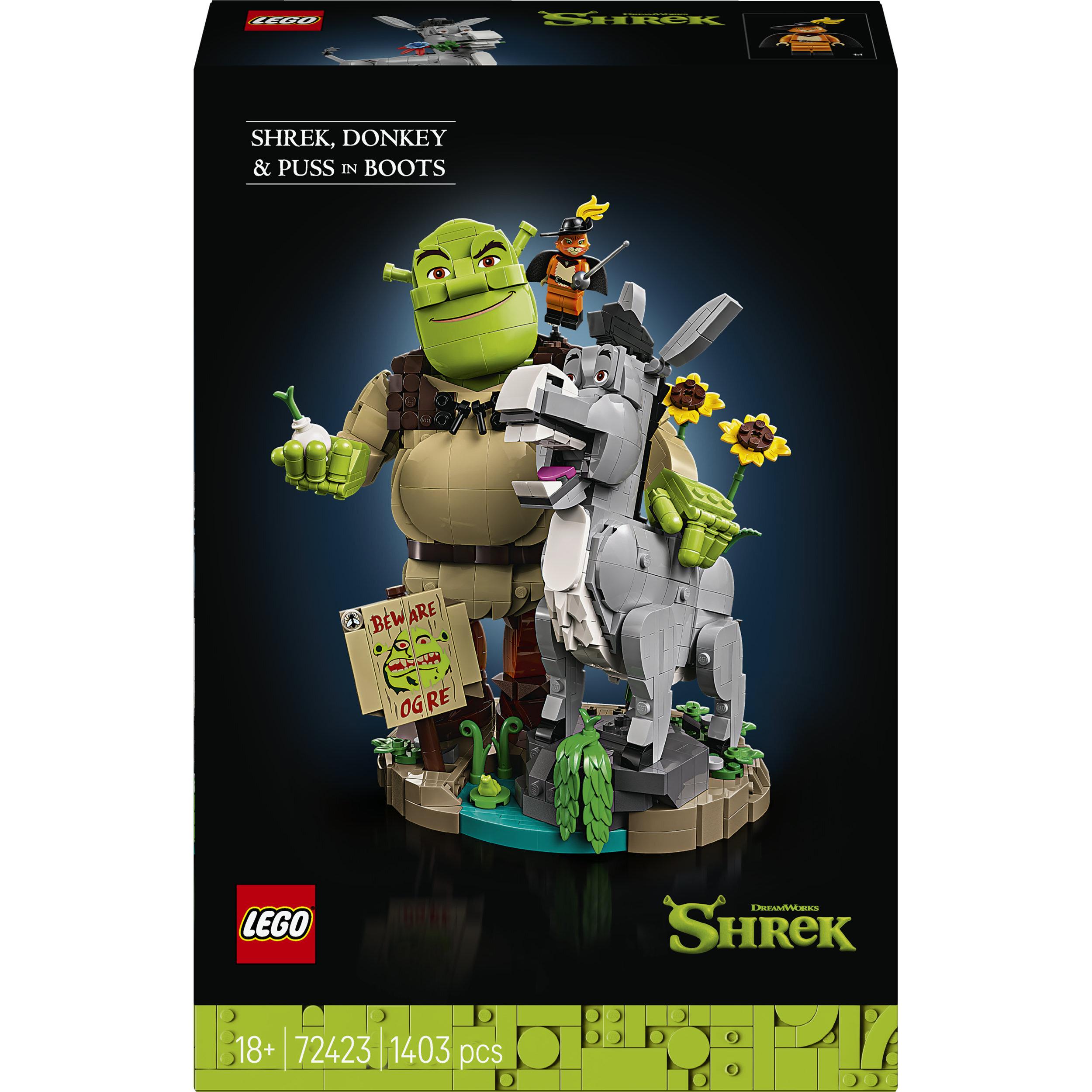 LEGO Icons 72423 - Shrek, l'Ane et le Chat Potté