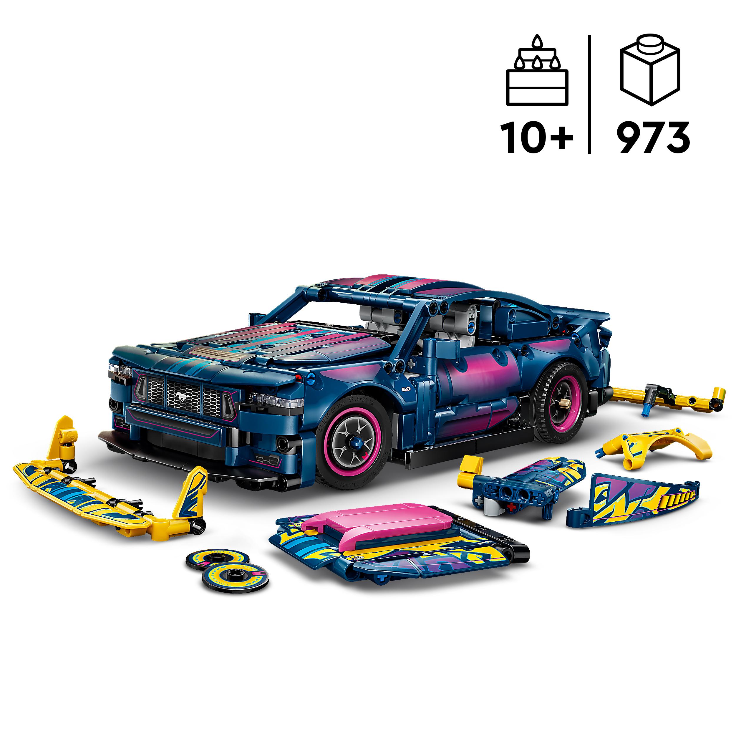 Voir la diapositive 3 : LEGO Technic 42236 - Voiture Ford Mustang GT à personnaliser