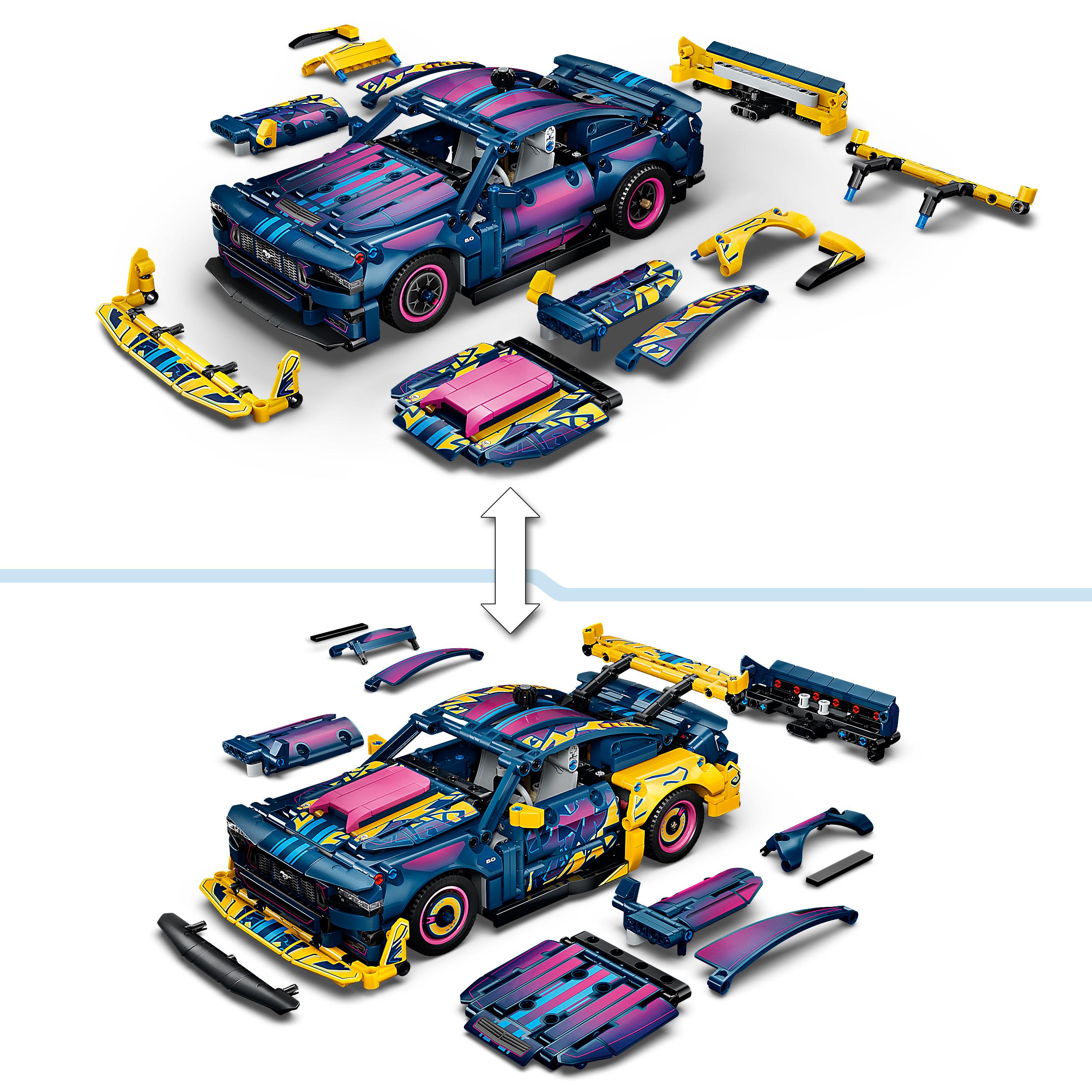 Voir la diapositive 5 : LEGO Technic 42236 - Voiture Ford Mustang GT à personnaliser