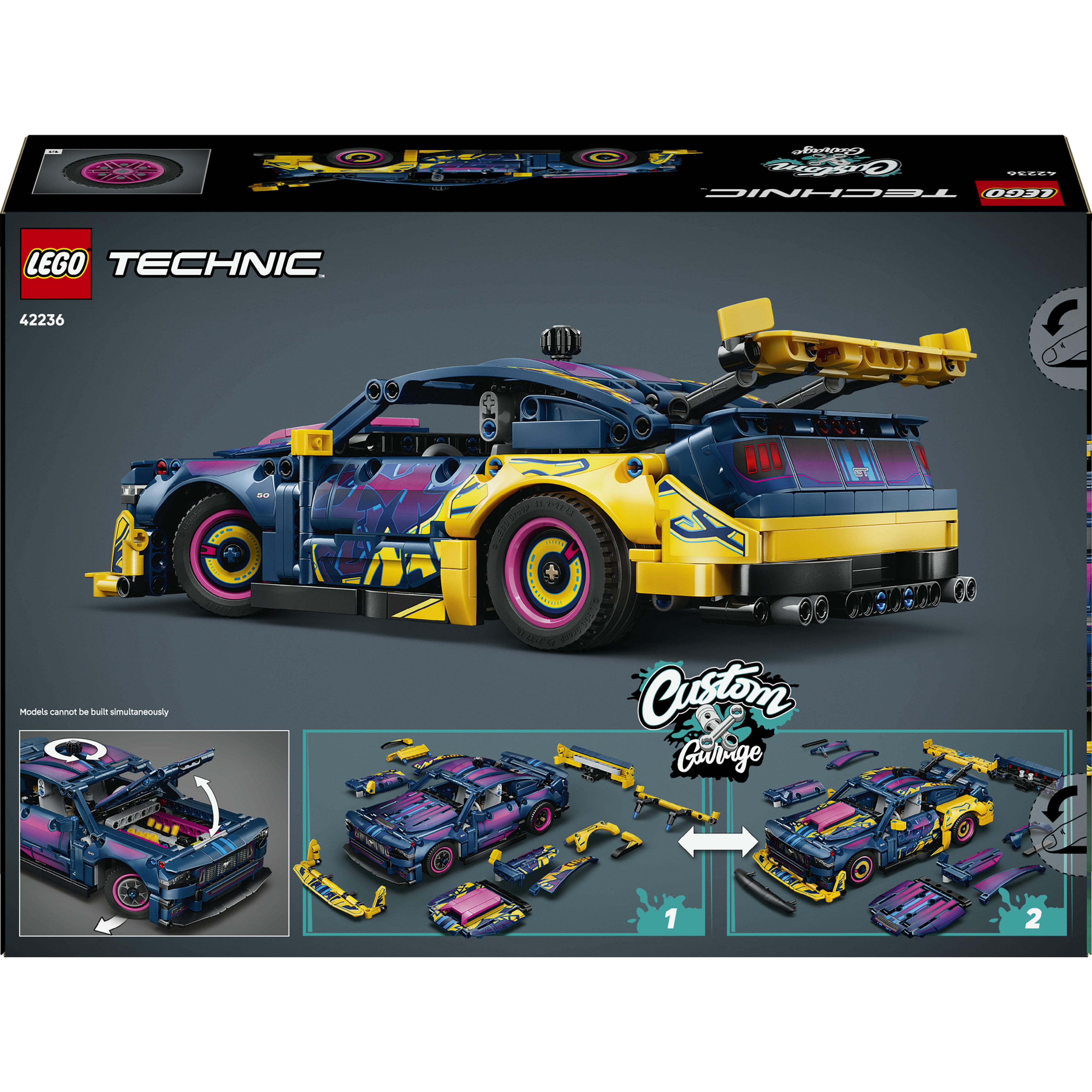 Voir la diapositive 6 : LEGO Technic 42236 - Voiture Ford Mustang GT à personnaliser