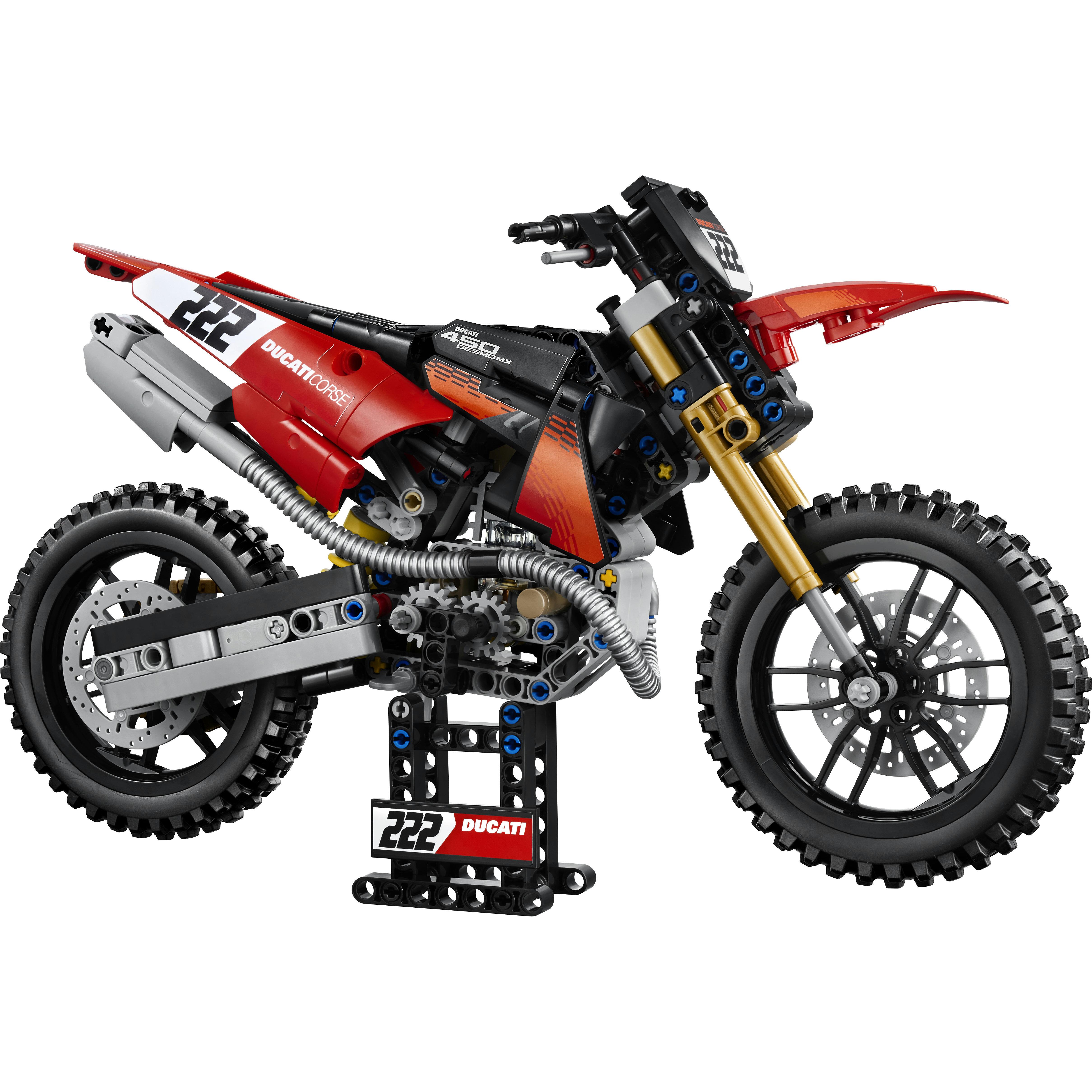 Voir la diapositive 2 : LEGO Technic 42238 - Moto DUCATI Desmo 450 MX Factory