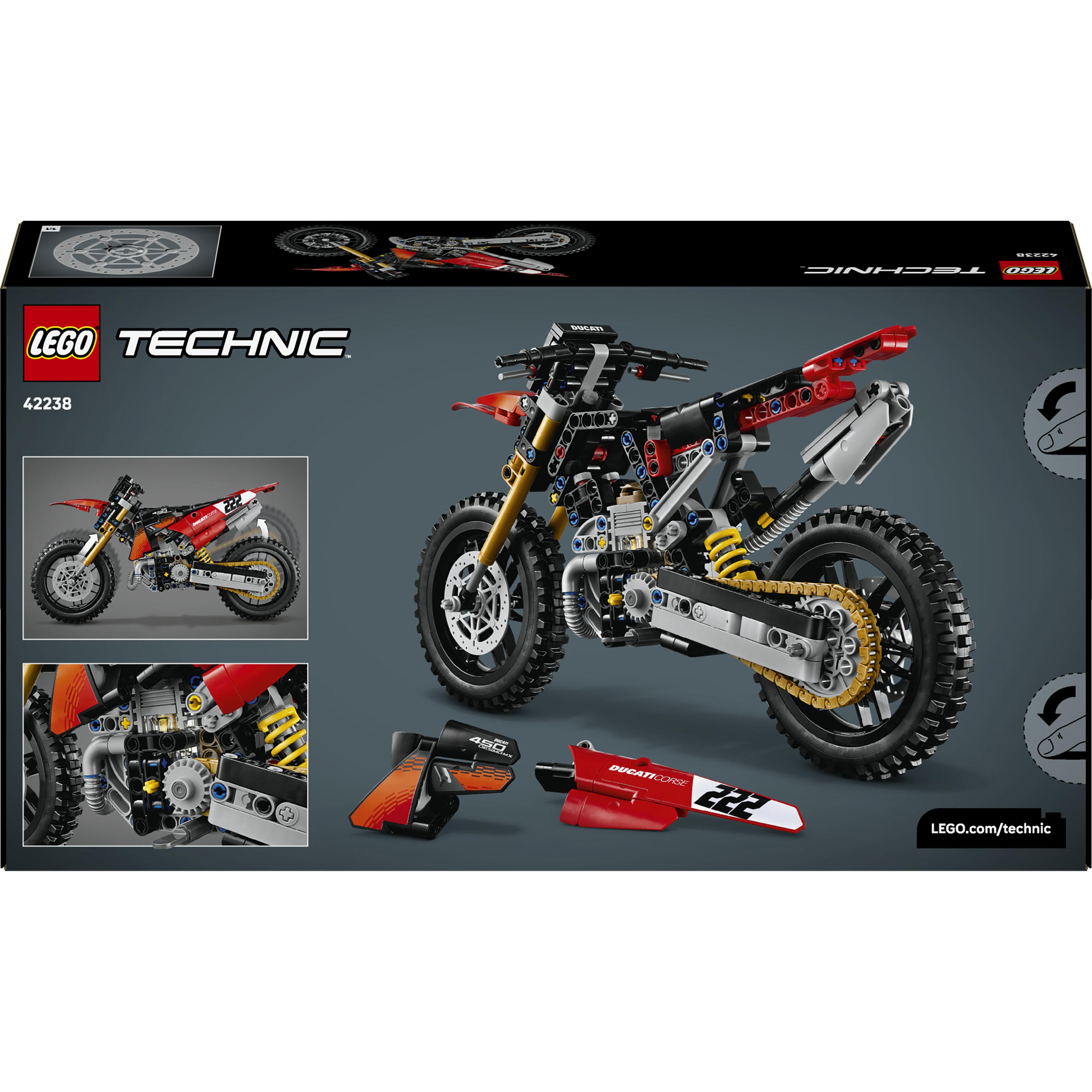 Voir la diapositive 7 : LEGO Technic 42238 - Moto DUCATI Desmo 450 MX Factory