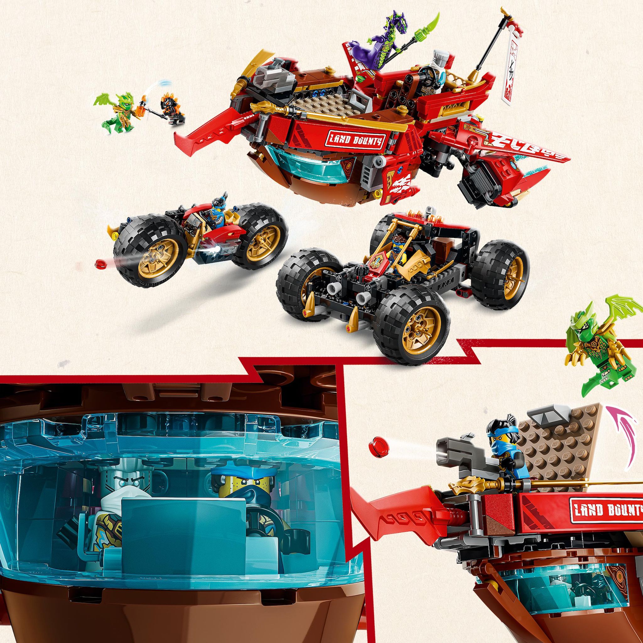 Voir la diapositive 4 : LEGO Ninjago 71869 - Le Bounty Terrestre