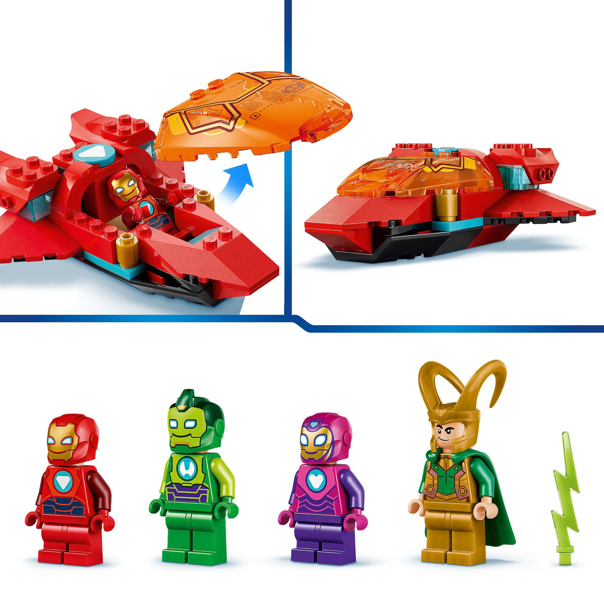 Voir la diapositive 5 : LEGO Marvel 11211 - Loki vs la team Iron Man