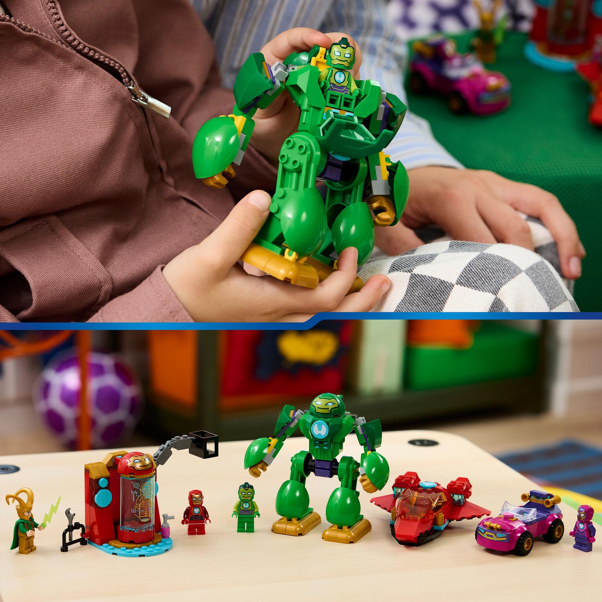 Voir la diapositive 6 : LEGO Marvel 11211 - Loki vs la team Iron Man