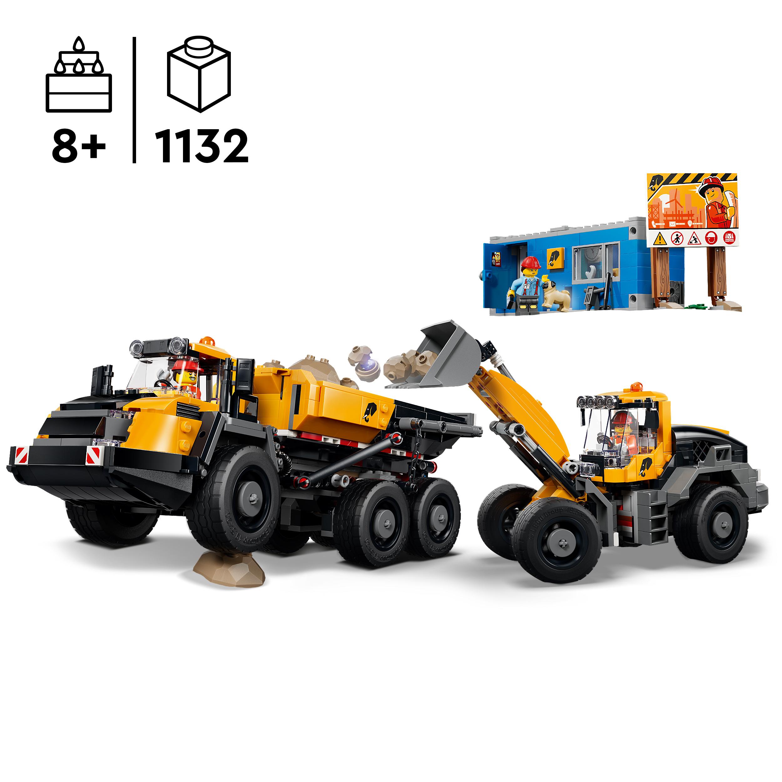 Voir la diapositive 3 : LEGO LEGO City 60494 Le Camion-Benne et la Chargeuse Frontale - Jeu pour Garçon ou Fille 8 ans