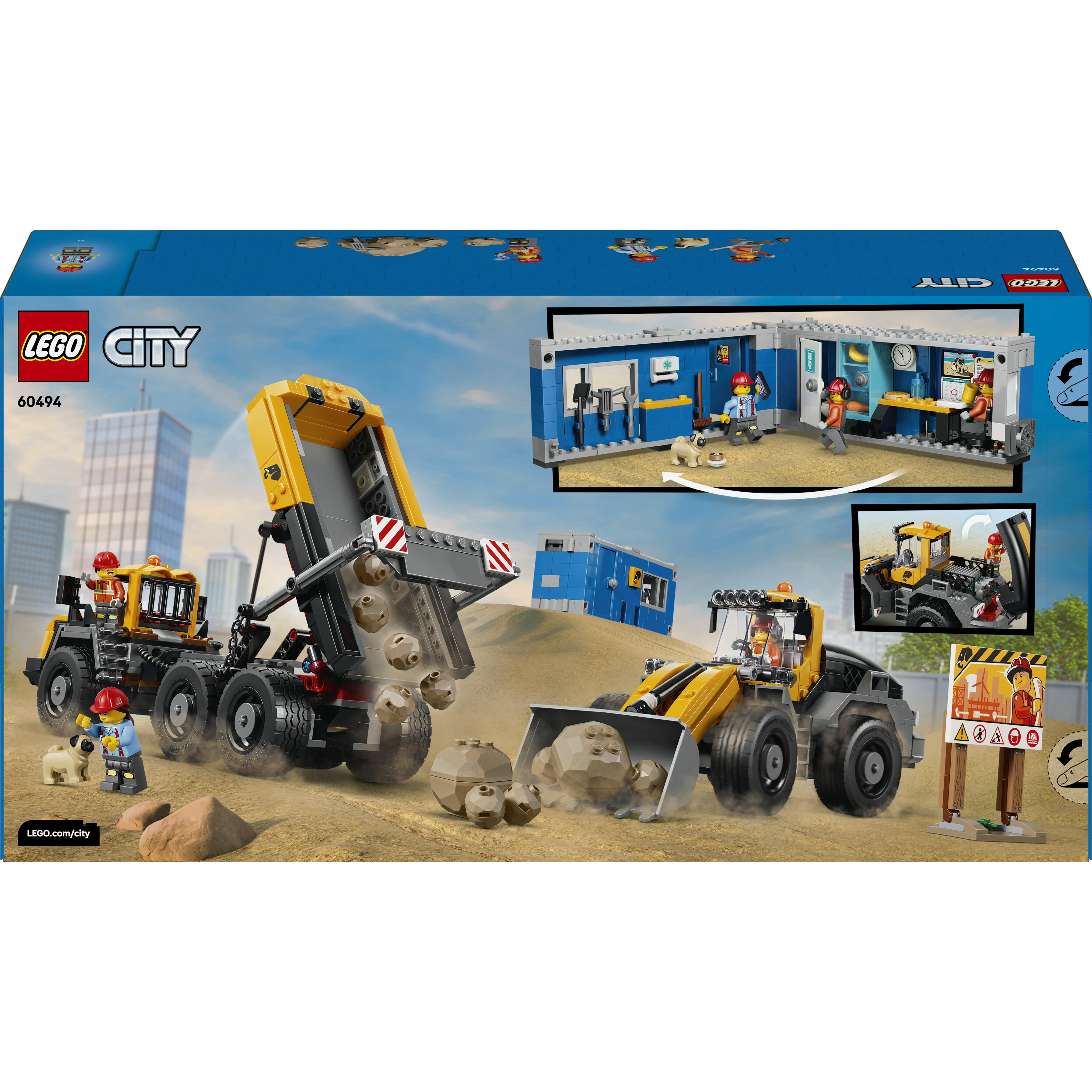Voir la diapositive 7 : LEGO LEGO City 60494 Le Camion-Benne et la Chargeuse Frontale - Jeu pour Garçon ou Fille 8 ans