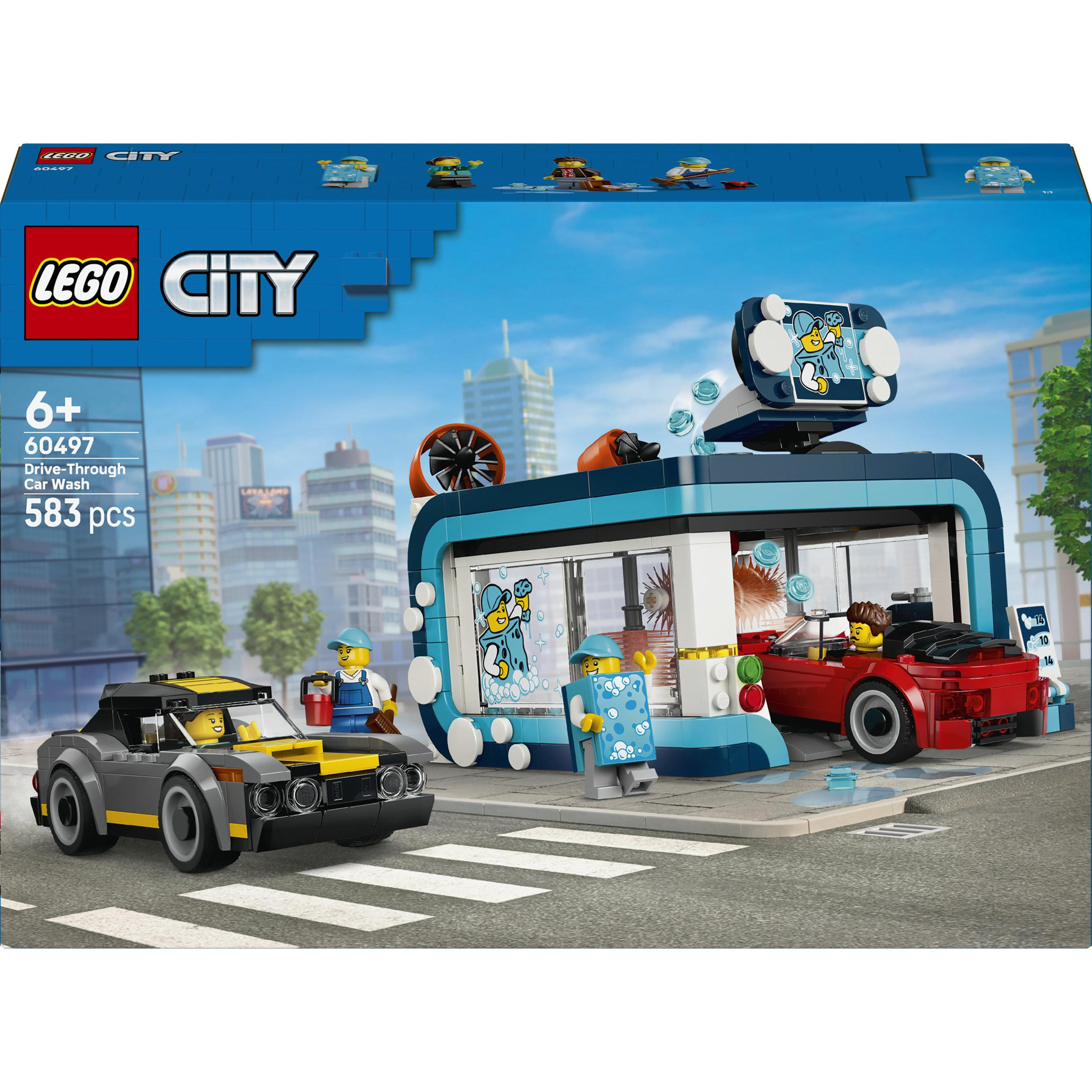 LEGO LEGO City 60497 La Station de Lavage Automatique - Jouet avec Voitures dès 6 ans - Cadeau