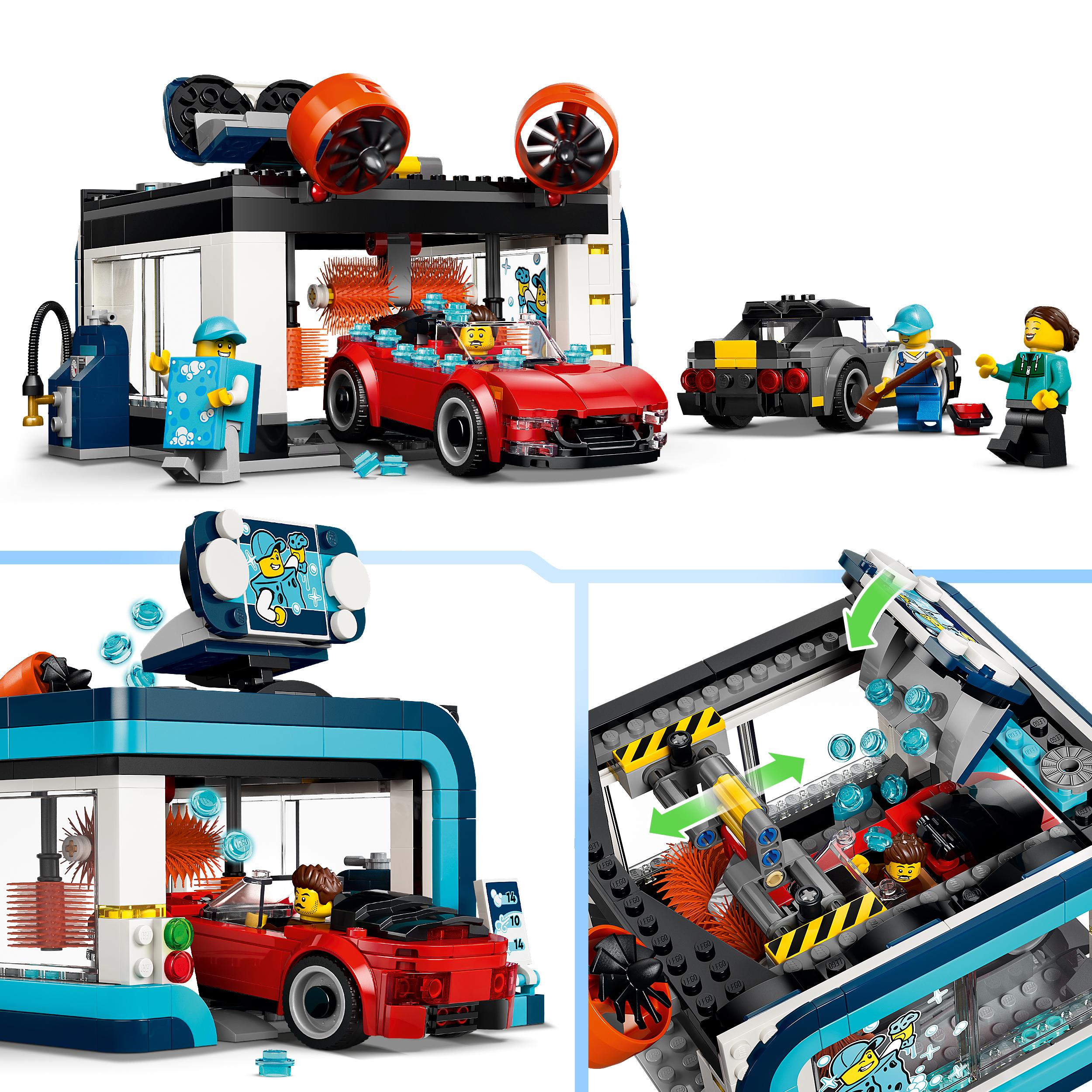 Voir la diapositive 4 : LEGO LEGO City 60497 La Station de Lavage Automatique - Jouet avec Voitures dès 6 ans - Cadeau