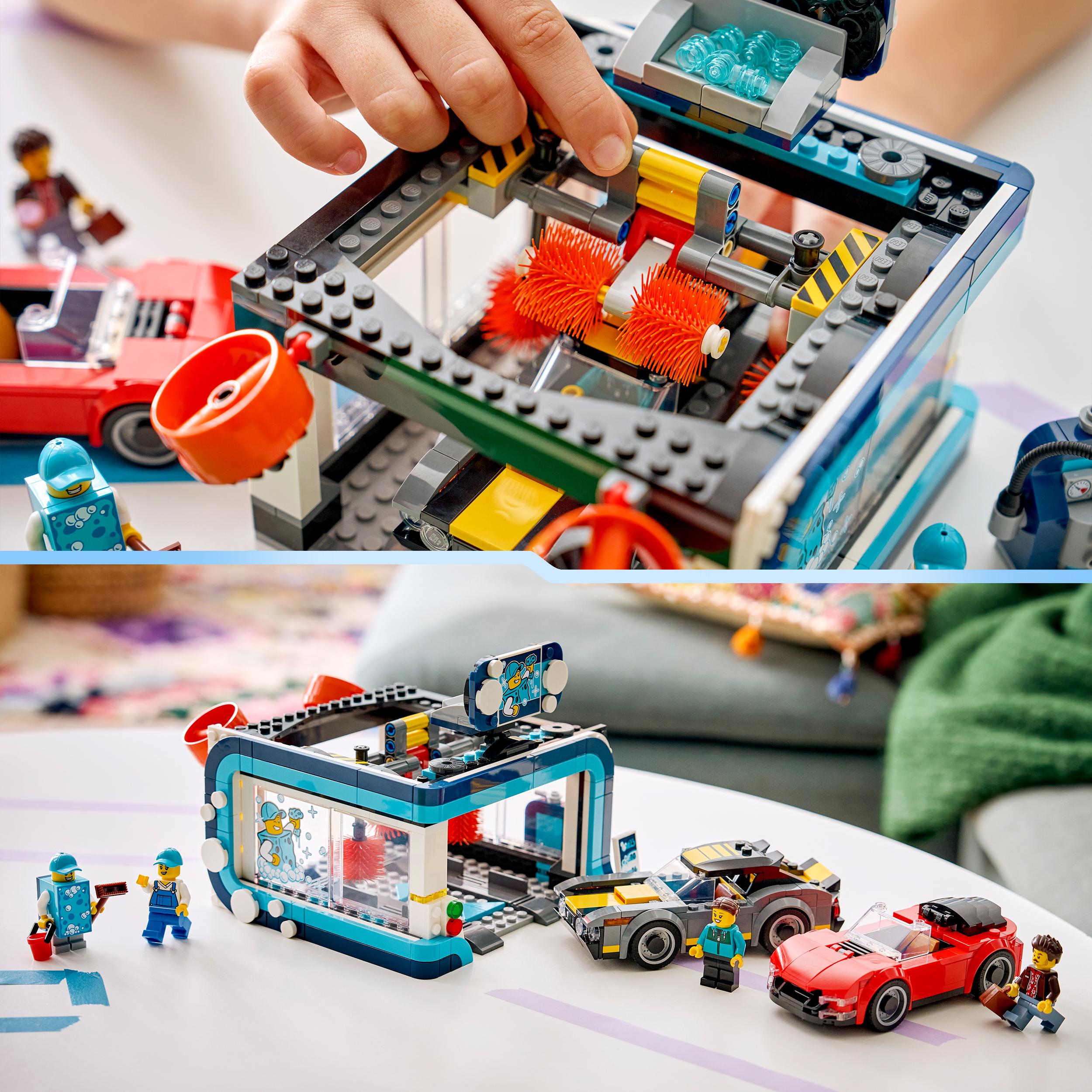 Voir la diapositive 6 : LEGO LEGO City 60497 La Station de Lavage Automatique - Jouet avec Voitures dès 6 ans - Cadeau
