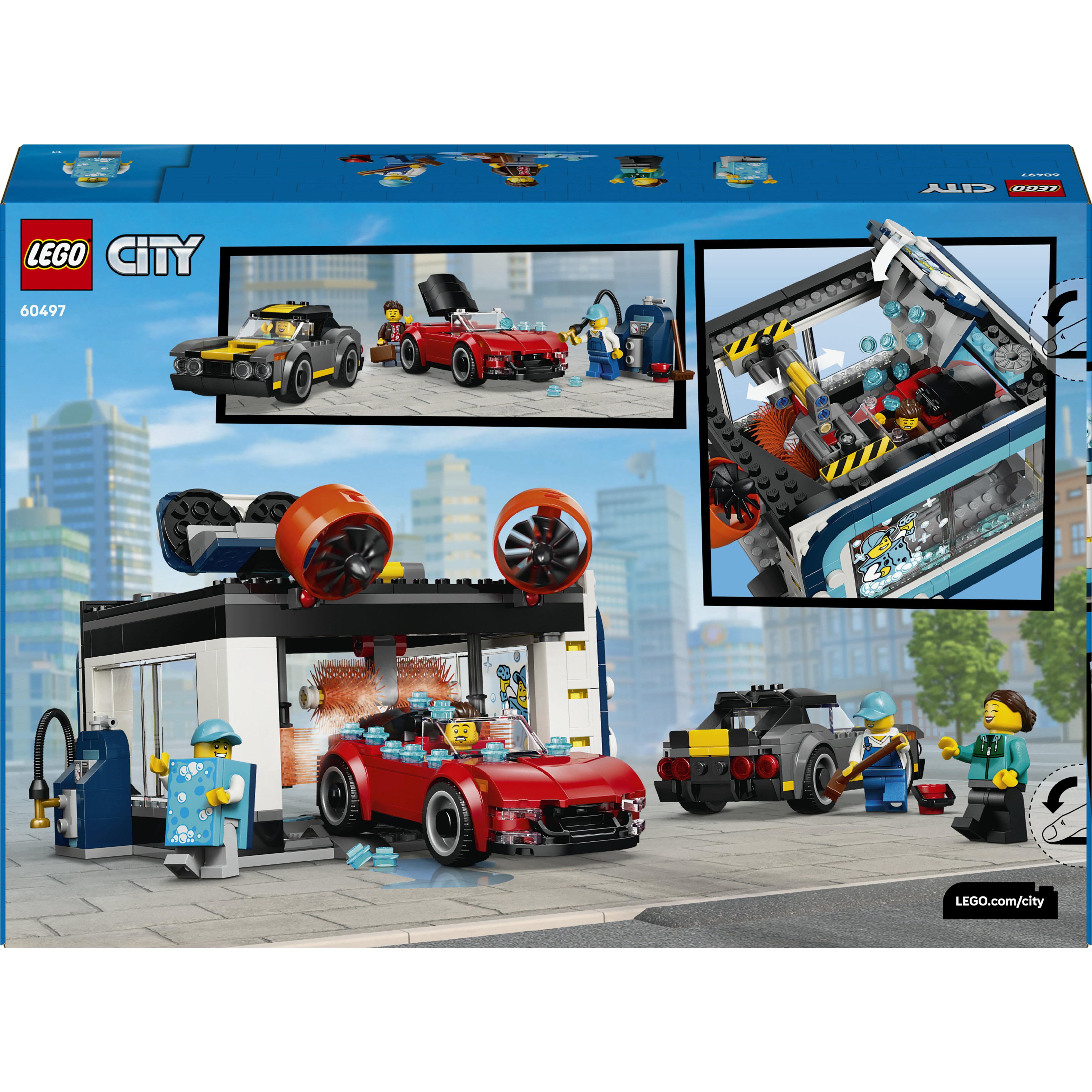 Voir la diapositive 7 : LEGO LEGO City 60497 La Station de Lavage Automatique - Jouet avec Voitures dès 6 ans - Cadeau