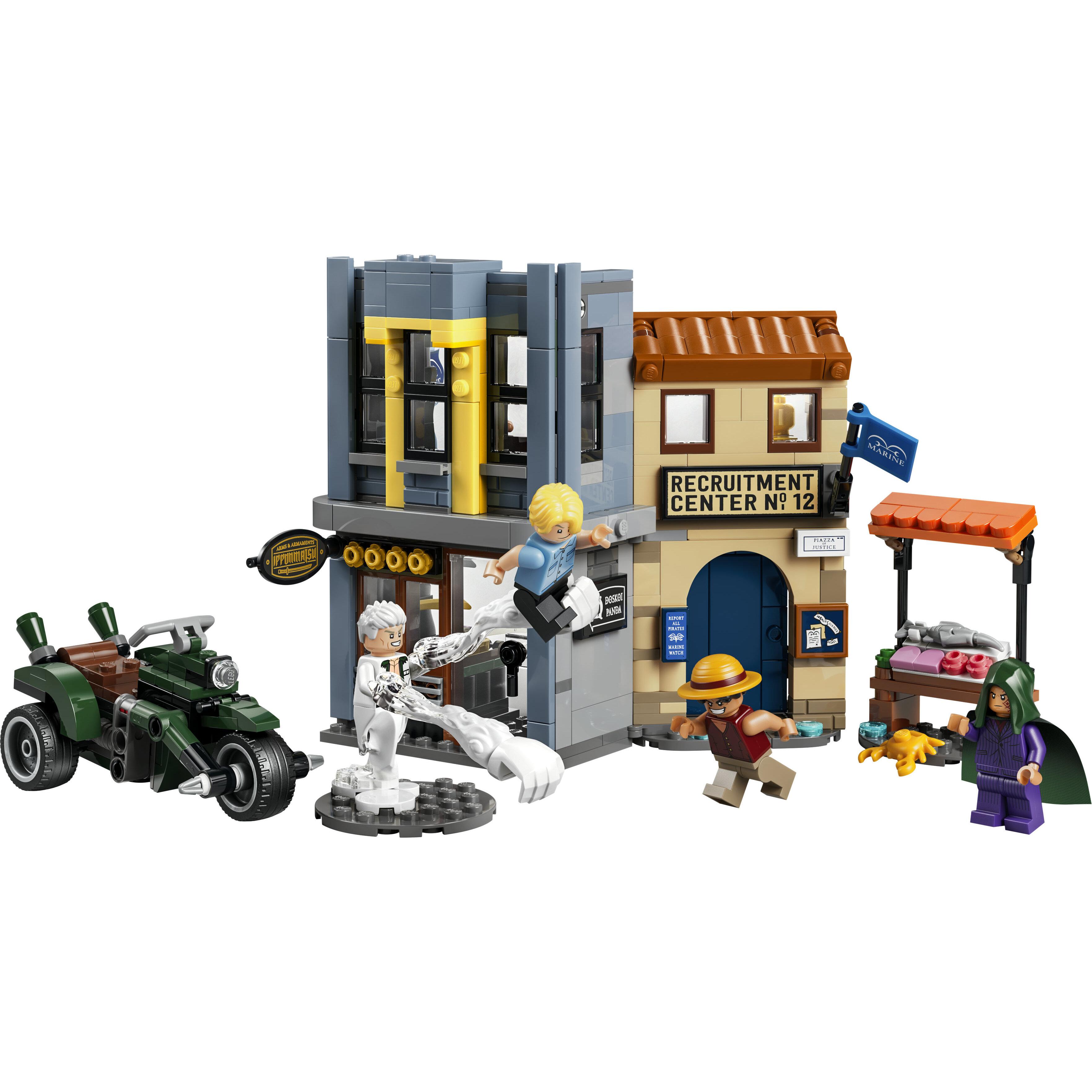 Voir la diapositive 2 : LEGO One Piece 75642 - L'affrontement avec le Capitaine Smoker