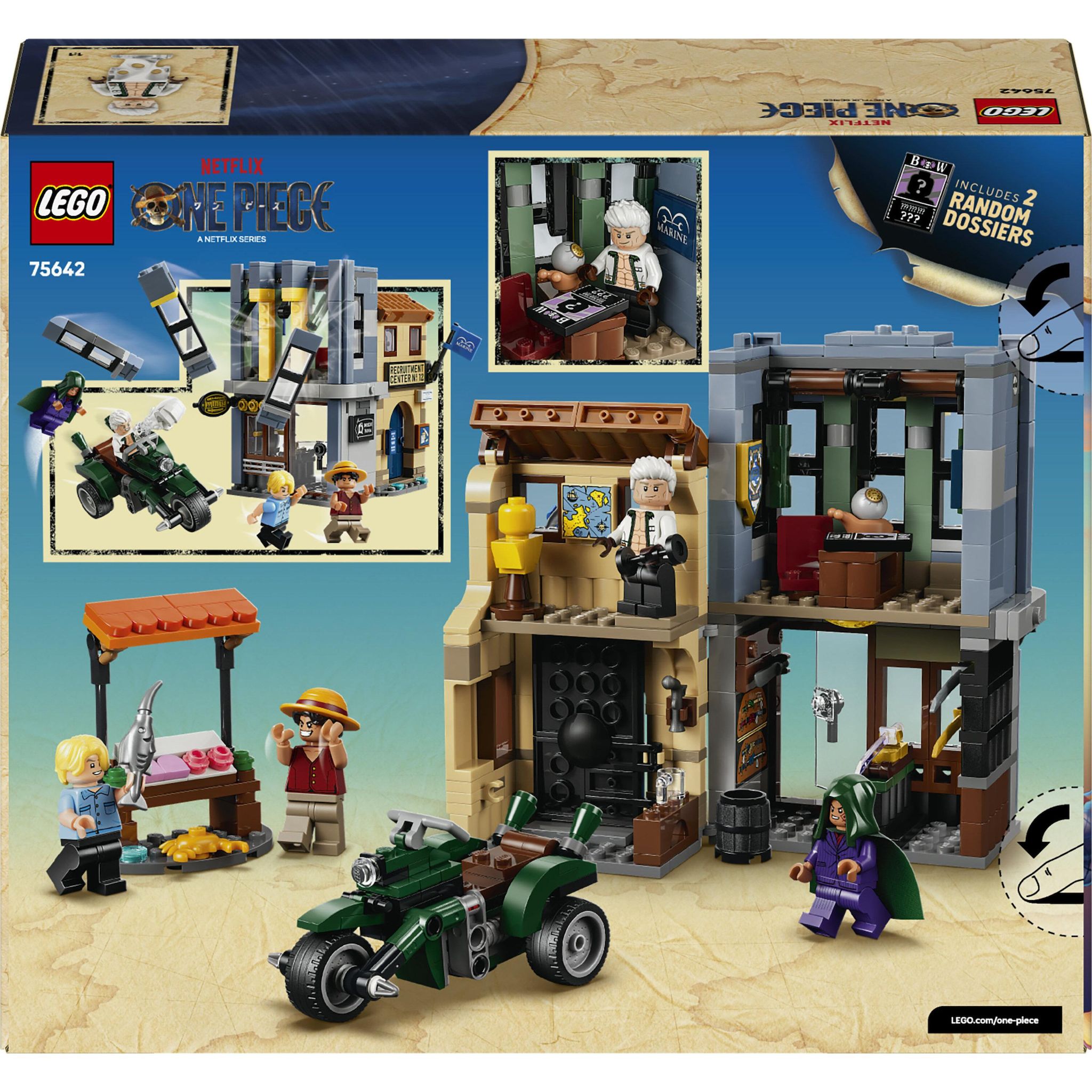 Voir la diapositive 6 : LEGO One Piece 75642 - L'affrontement avec le Capitaine Smoker