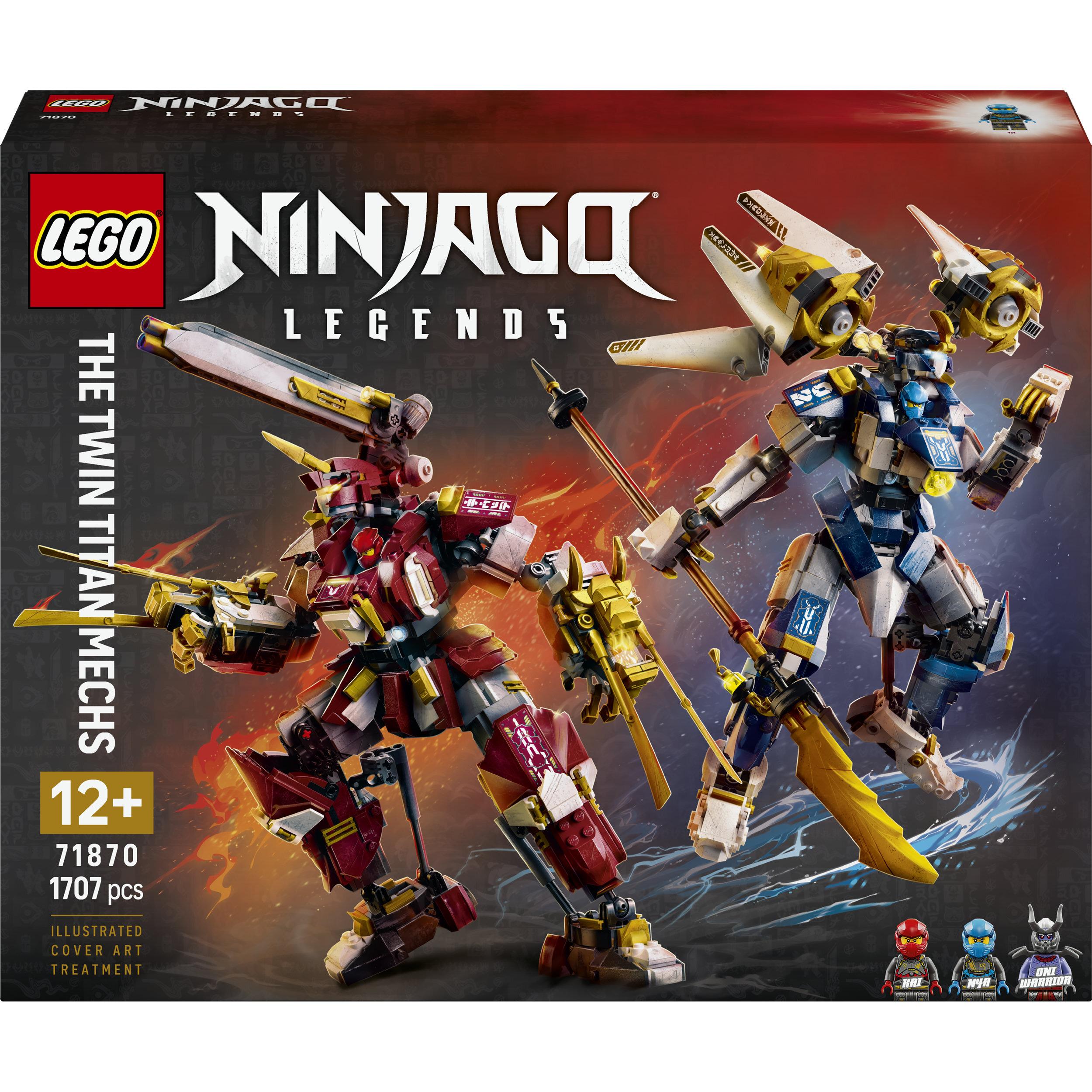 LEGO LEGO NINJAGO 71870 Les Robots Titan Jumeaux - Jeu Ado 12 ans avec Figurines - Décoration
