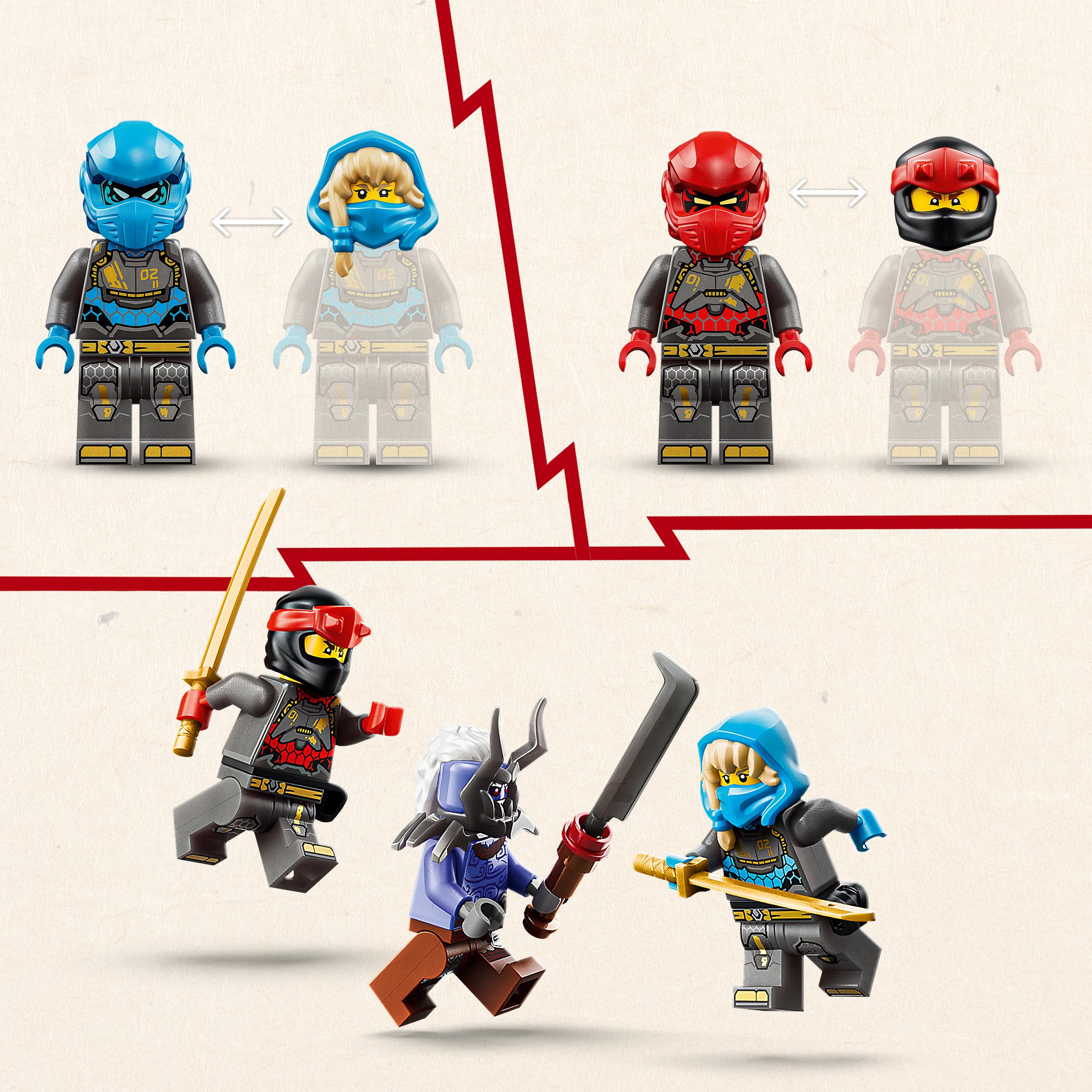 Voir la diapositive 5 : LEGO LEGO NINJAGO 71870 Les Robots Titan Jumeaux - Jeu Ado 12 ans avec Figurines - Décoration