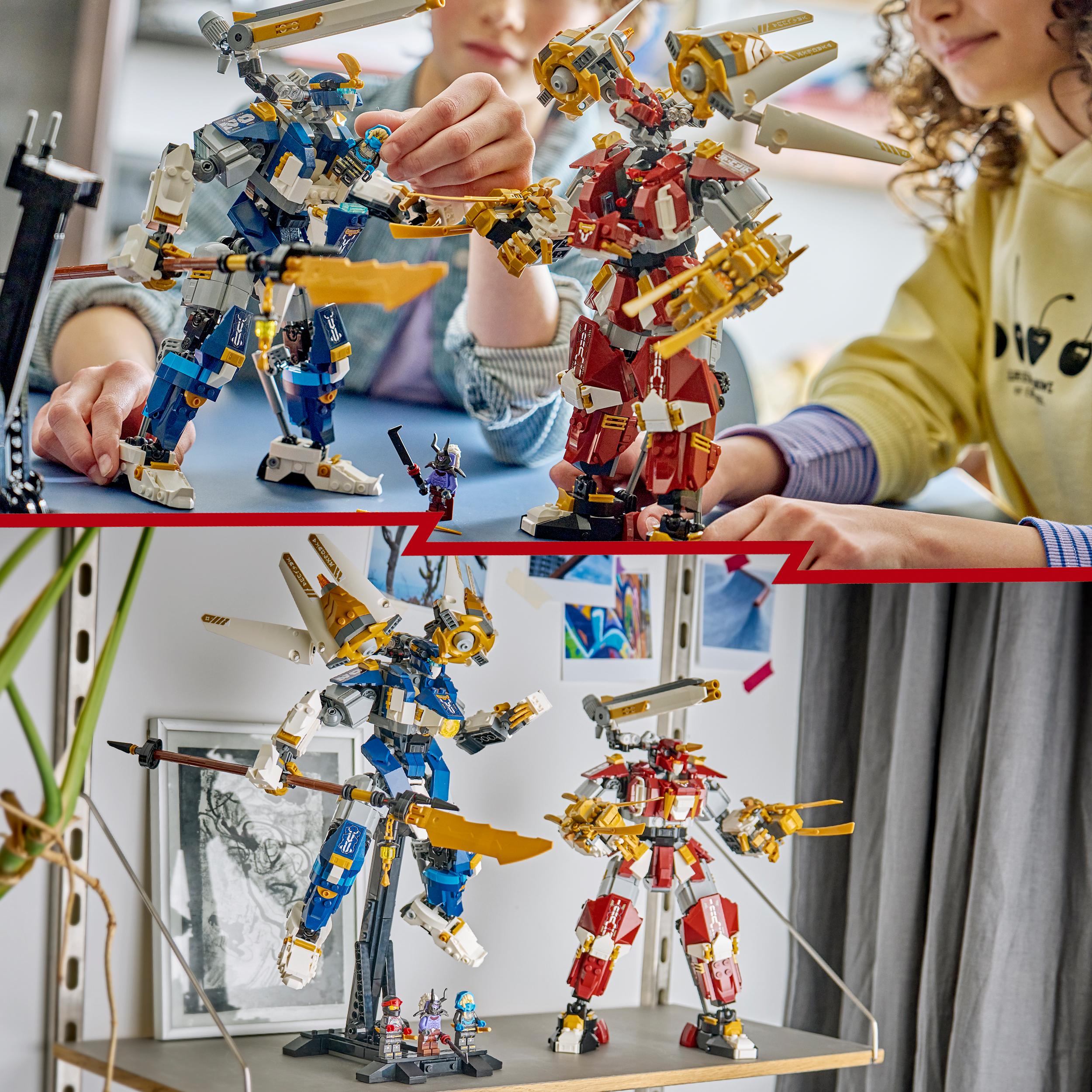 Voir la diapositive 6 : LEGO LEGO NINJAGO 71870 Les Robots Titan Jumeaux - Jeu Ado 12 ans avec Figurines - Décoration