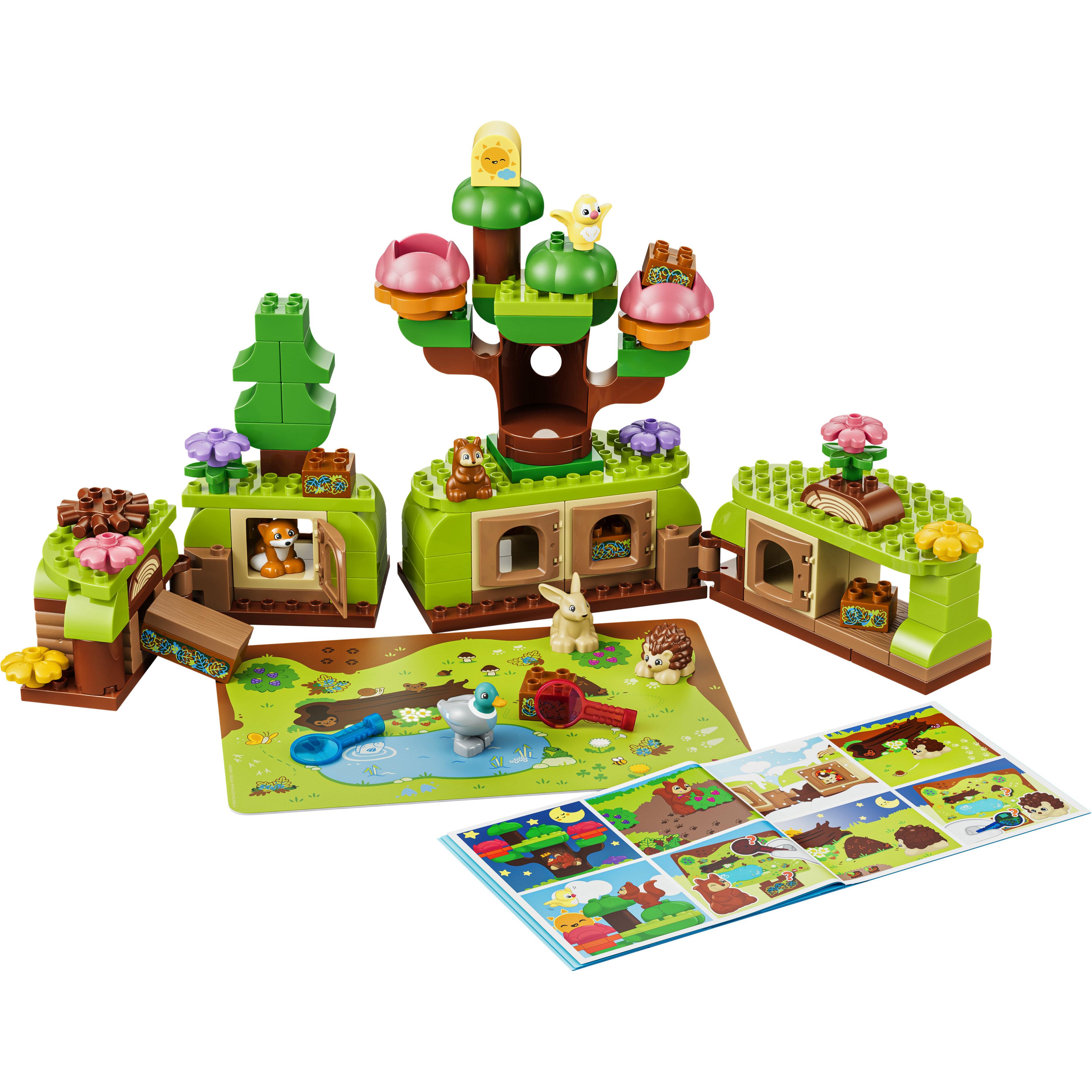 Voir la diapositive 2 : LEGO LEGO DUPLO 10480 Découverte de la Forêt avec des Animaux Sauvages - Jeu Éducatif dès 3 ans