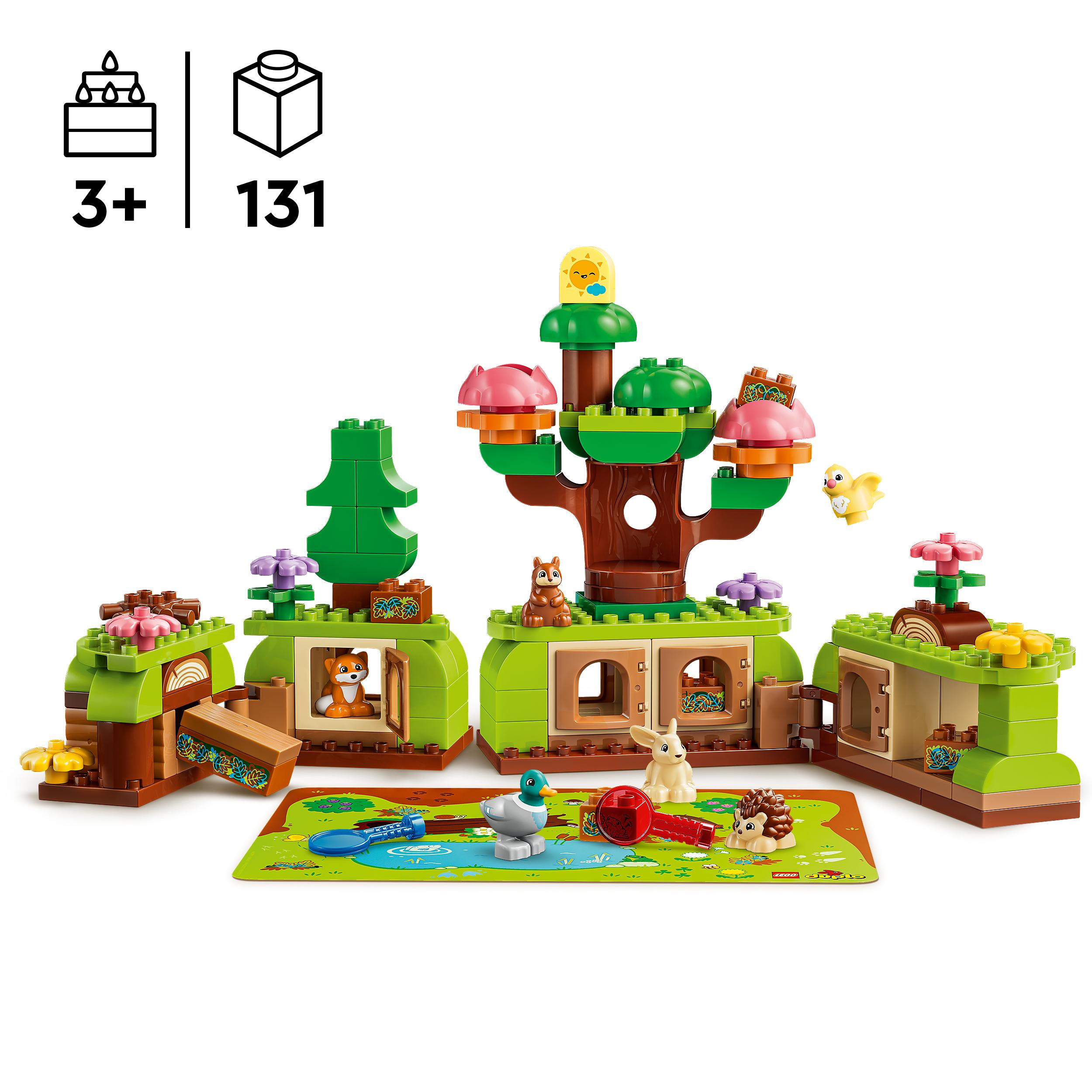 Voir la diapositive 3 : LEGO LEGO DUPLO 10480 Découverte de la Forêt avec des Animaux Sauvages - Jeu Éducatif dès 3 ans