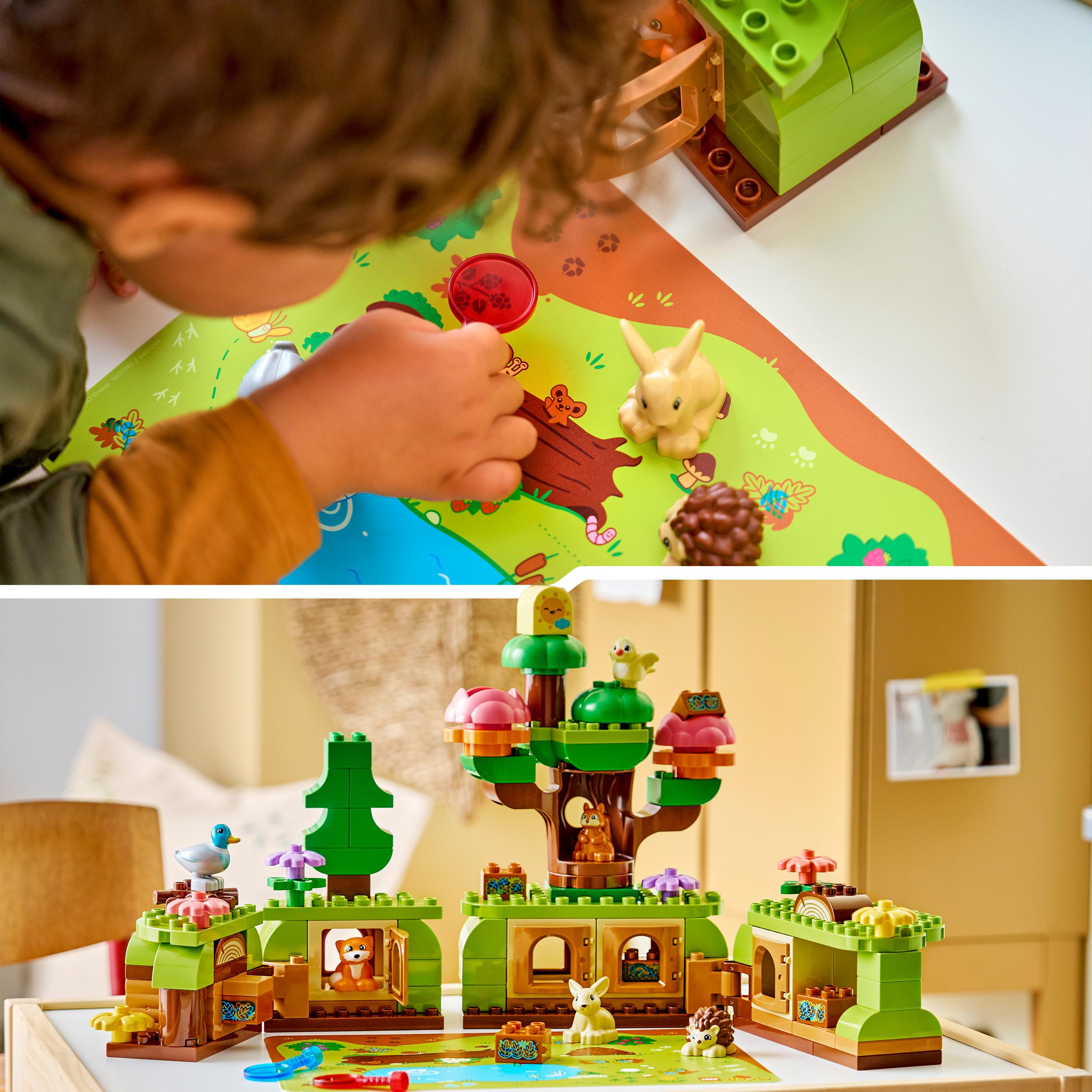 Voir la diapositive 6 : LEGO LEGO DUPLO 10480 Découverte de la Forêt avec des Animaux Sauvages - Jeu Éducatif dès 3 ans