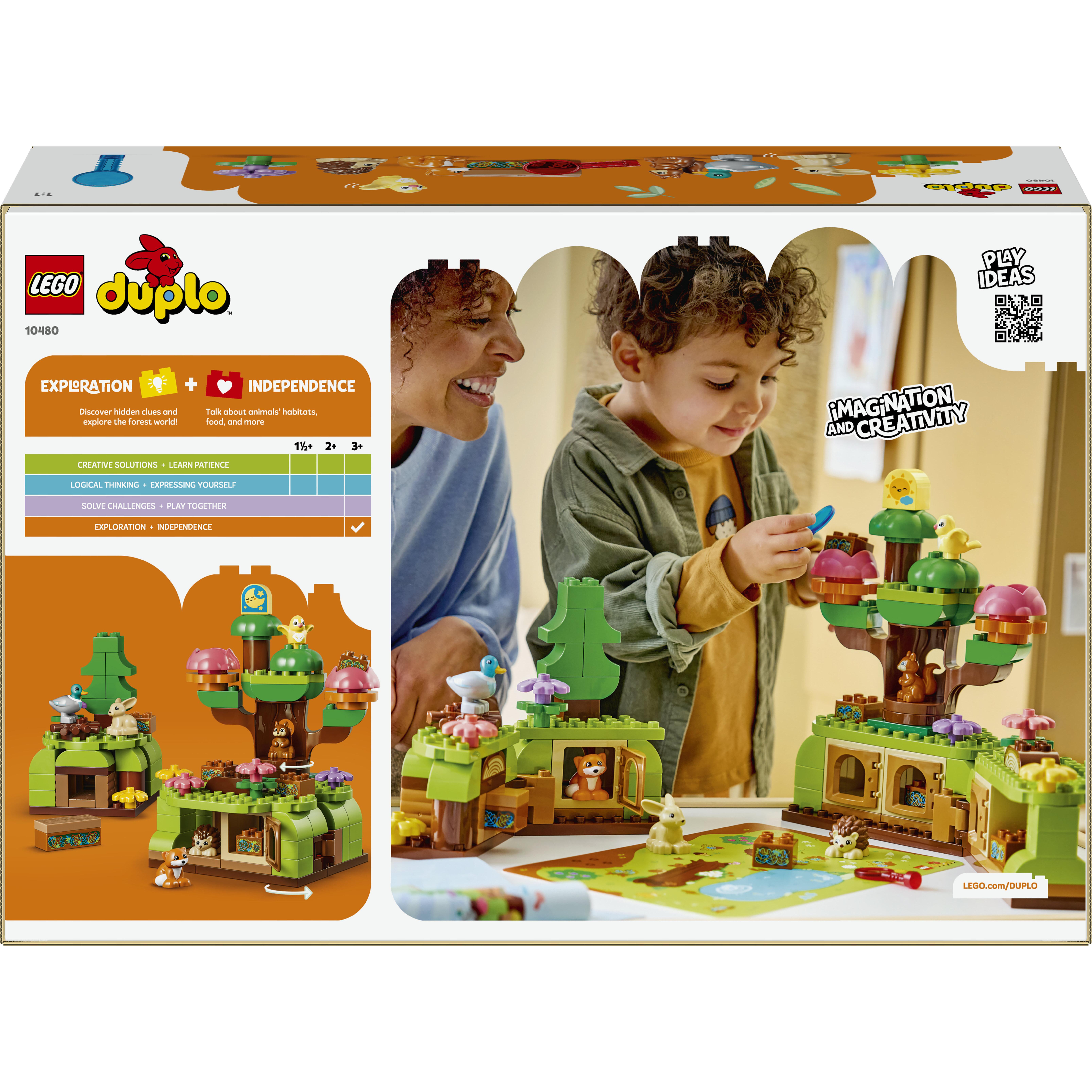 Voir la diapositive 7 : LEGO LEGO DUPLO 10480 Découverte de la Forêt avec des Animaux Sauvages - Jeu Éducatif dès 3 ans