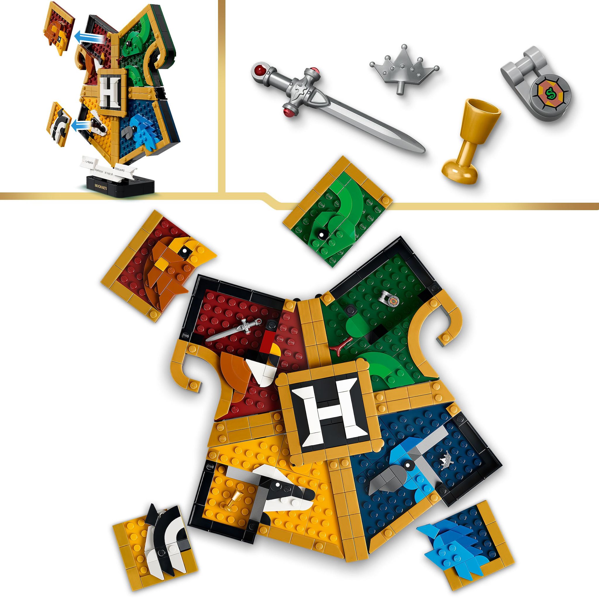 Voir la diapositive 5 : LEGO Harry Potter 76462 - Blason des maisons de Poudlard