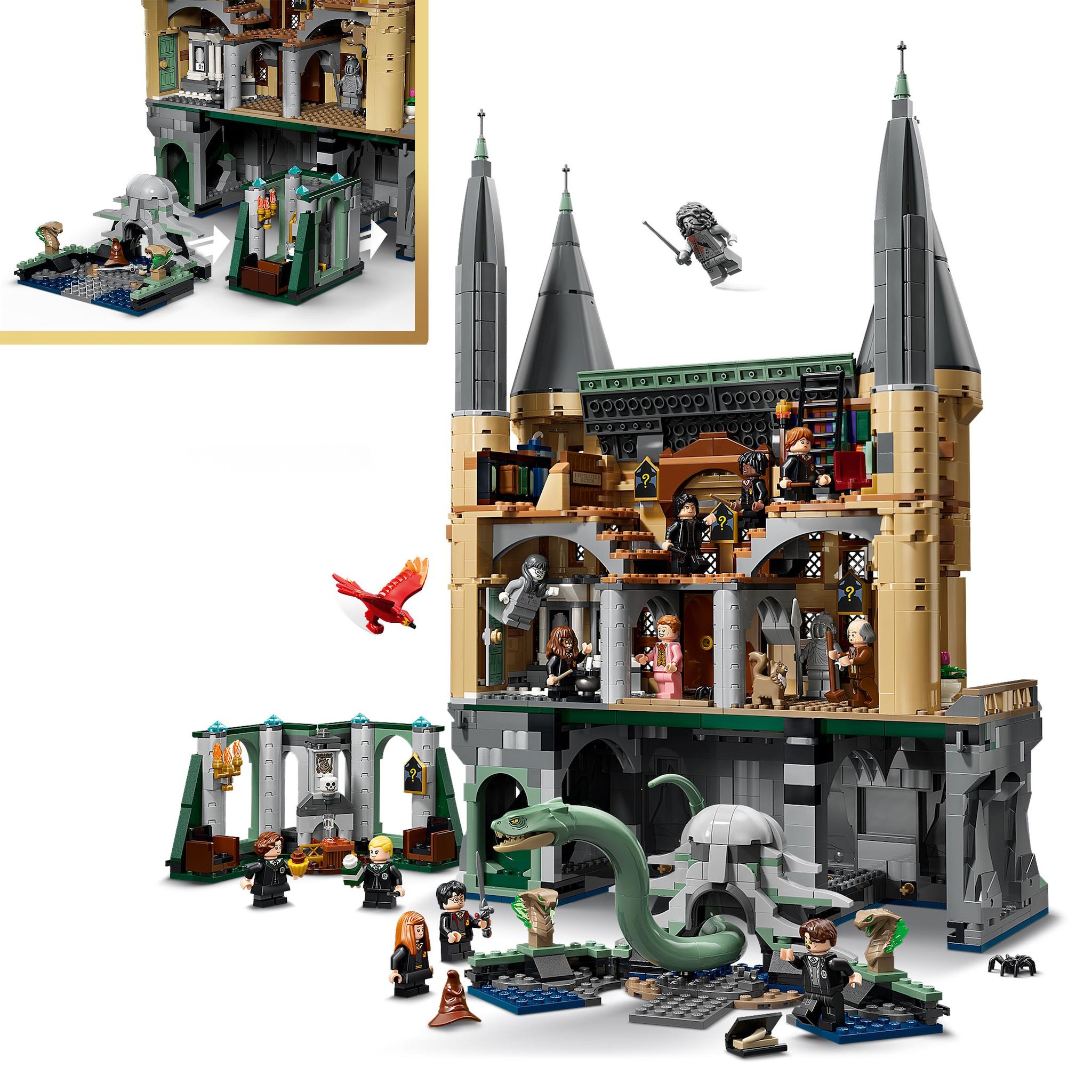 Voir la diapositive 4 : LEGO LEGO Harry Potter 76473 Le château de Poudlard : l’Aile Est - Jeu dès 10 ans - Décoration