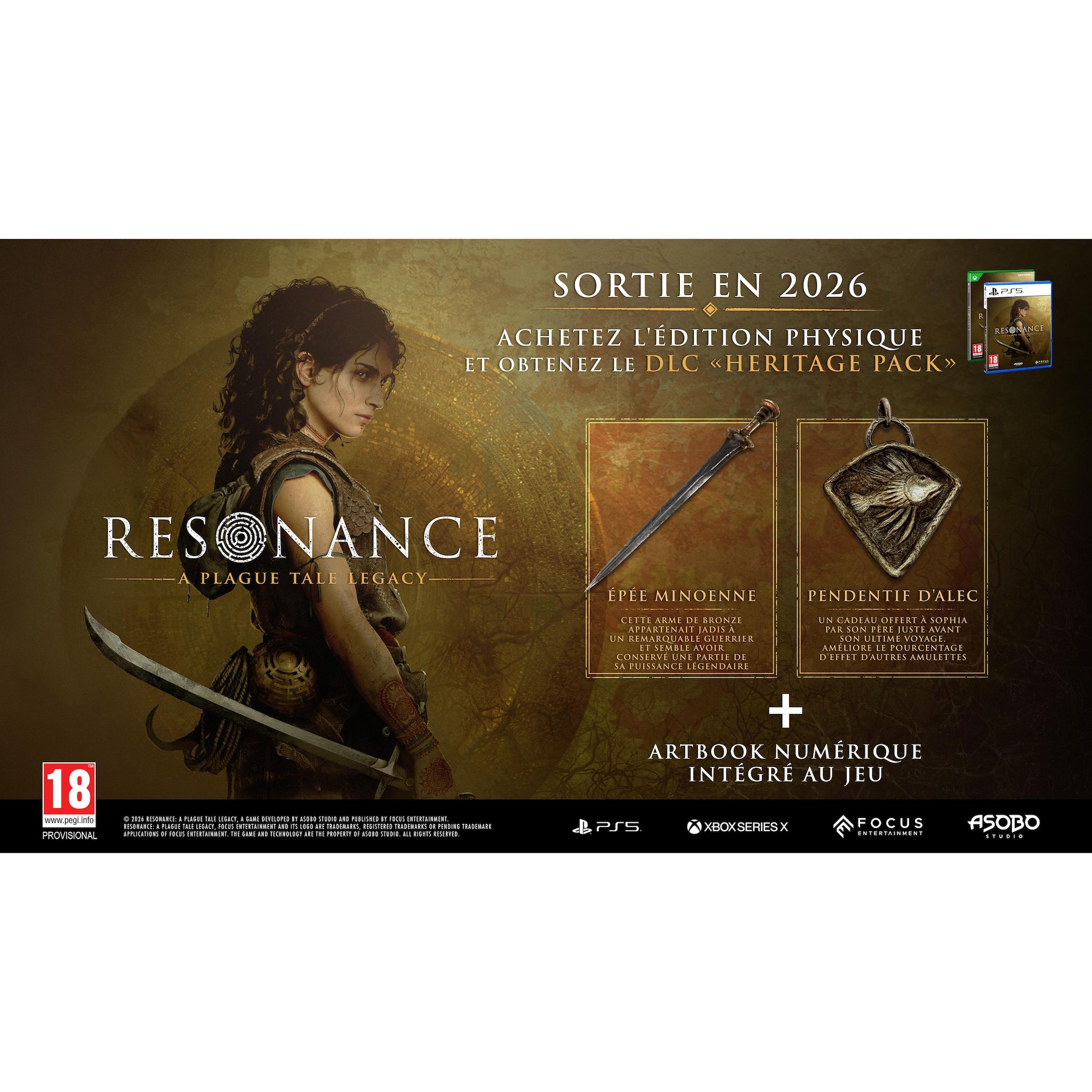 Voir la diapositive 2 : Resonance : A Plague Tale Legacy PS5