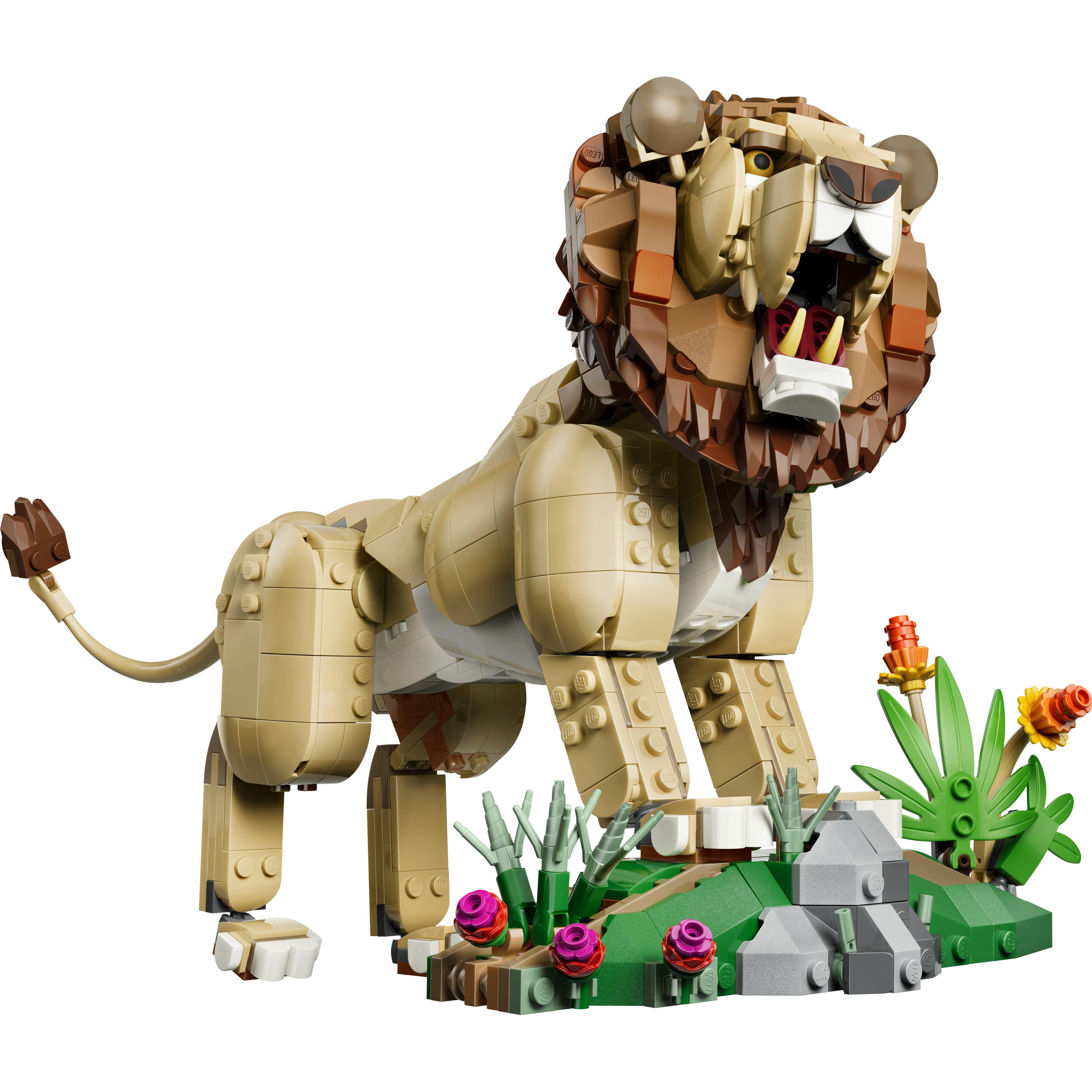 Voir la diapositive 2 : LEGO LEGO Creator 3-en-1 31386 Animaux Sauvages : Le Lion Majestueux - Jeu 9 ans - Décoration