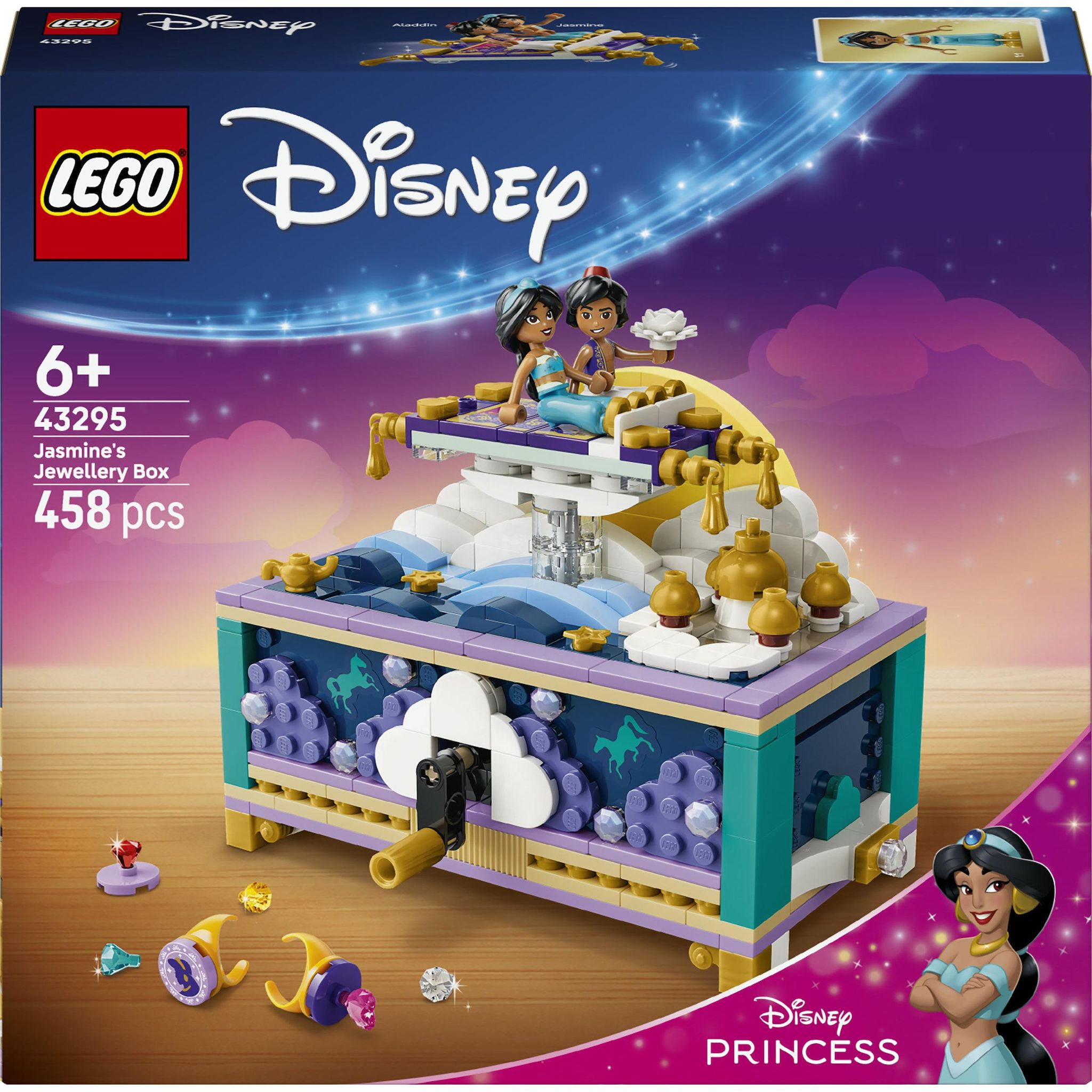 LEGO Disney Princess 43295 - La boîte à bijoux de Jasmine