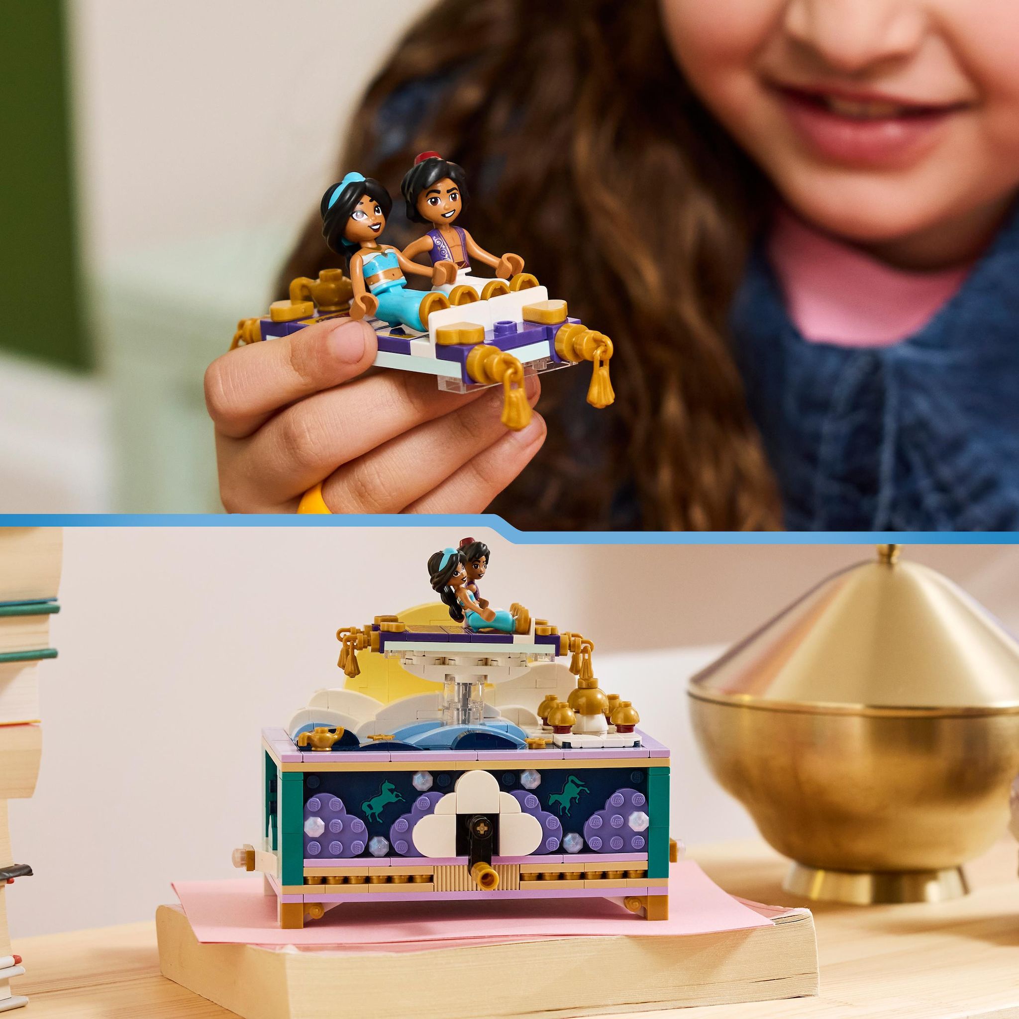 Voir la diapositive 6 : LEGO LEGO ǀ Disney Princess 43295 La Boîte à Bijoux de Jasmine - Jeu de Construction dès 6 ans