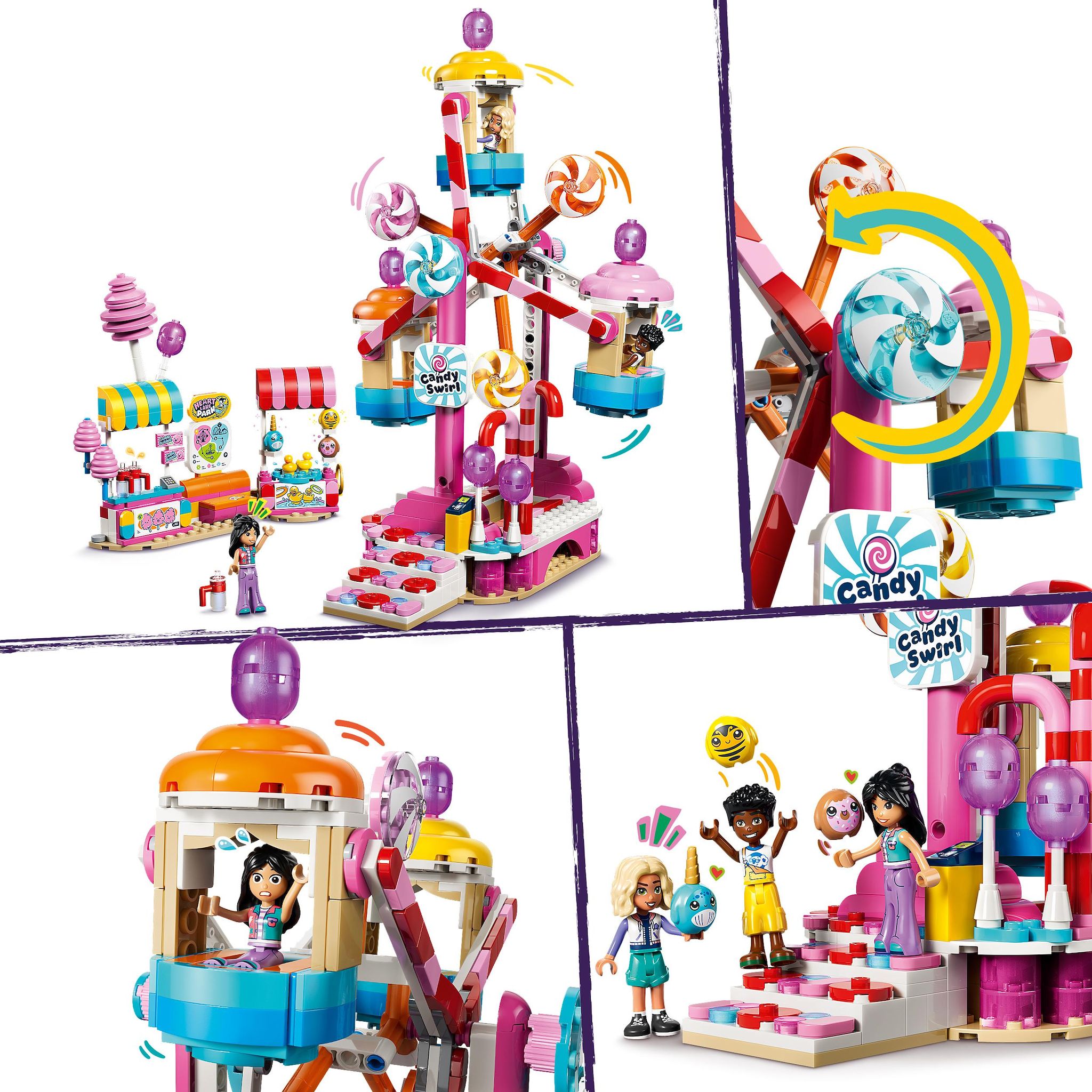 Voir la diapositive 4 : LEGO Friends 42700 - La grande roue ornée de bonbons et cupcakes