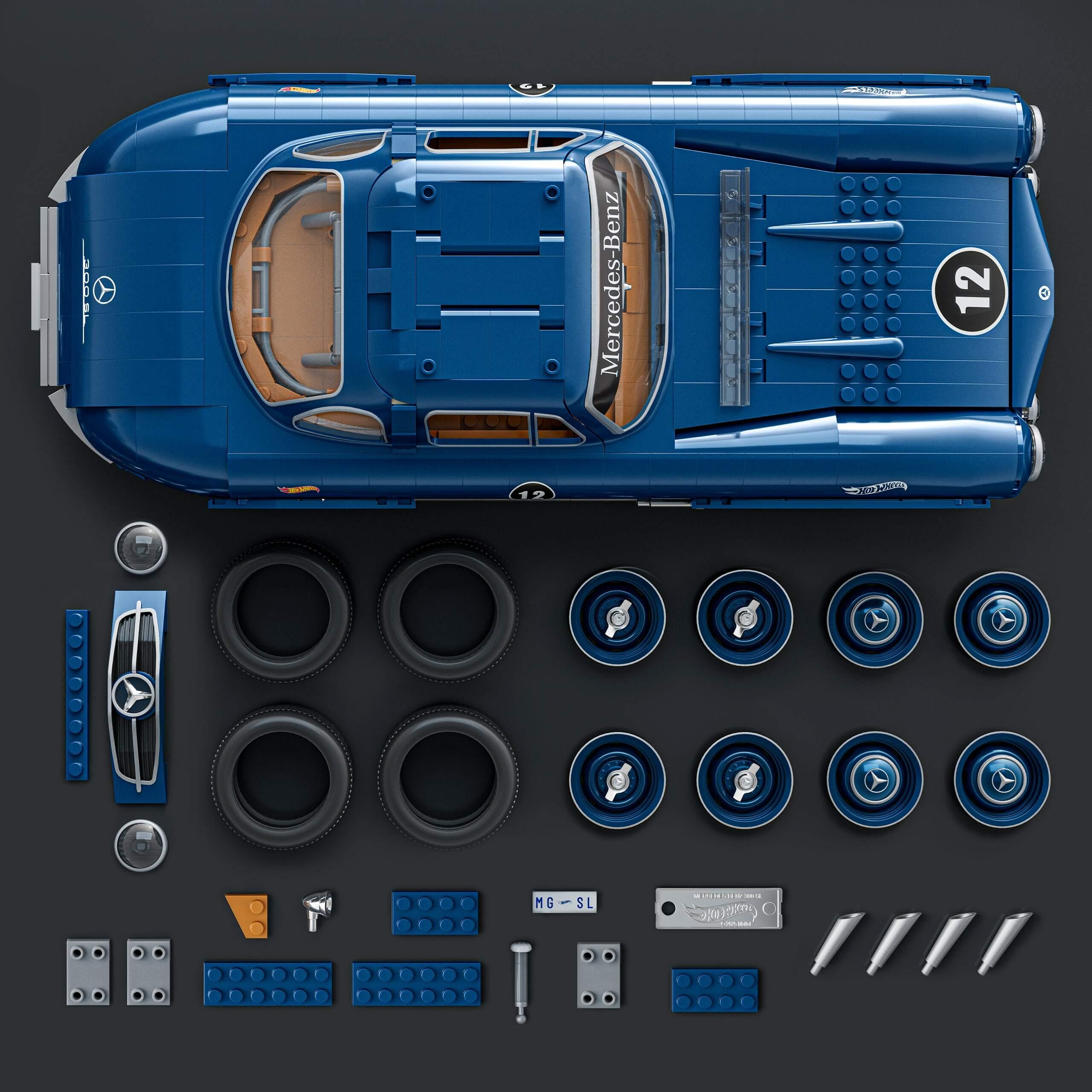 Voir la diapositive 10 : MATTEL Voiture à construire Mercedes-Benz 300 SL Premium