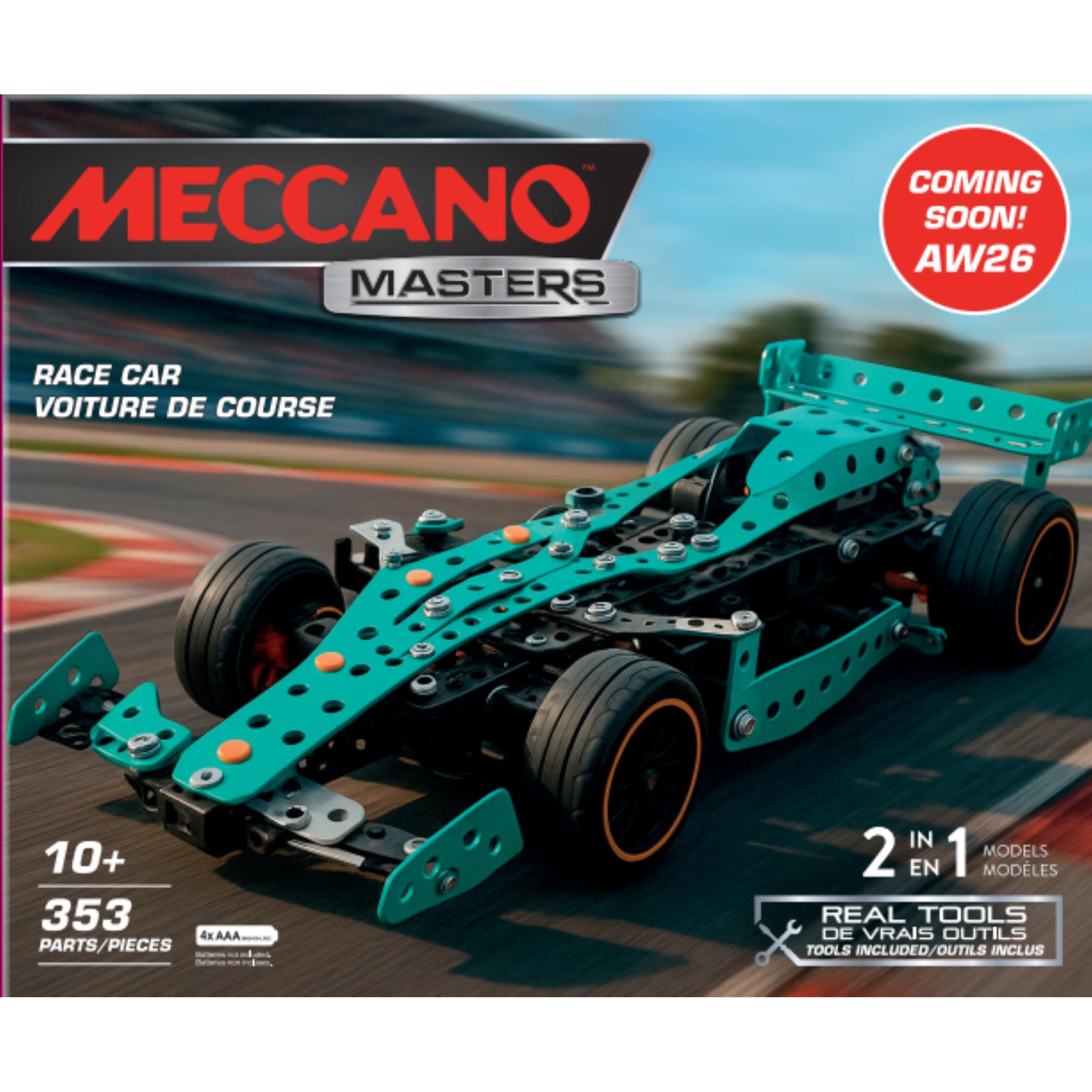 BANDAI Meccano - Voiture de course 2 en 1 monoplace