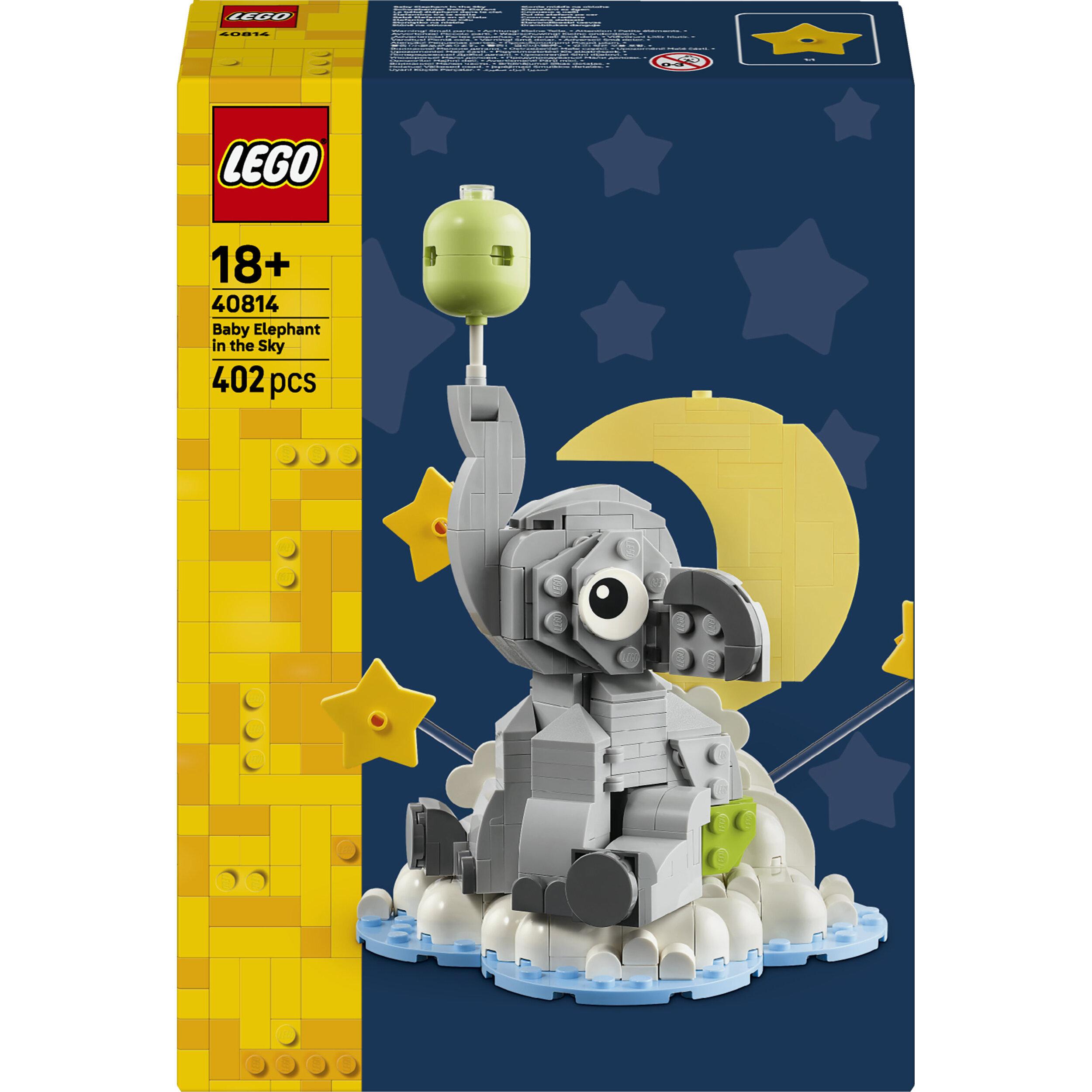 LEGO LEGO 40814 Le Bébé Éléphant dans le Ciel - Set Adulte - Cadeau Naissance - Déco Chambre