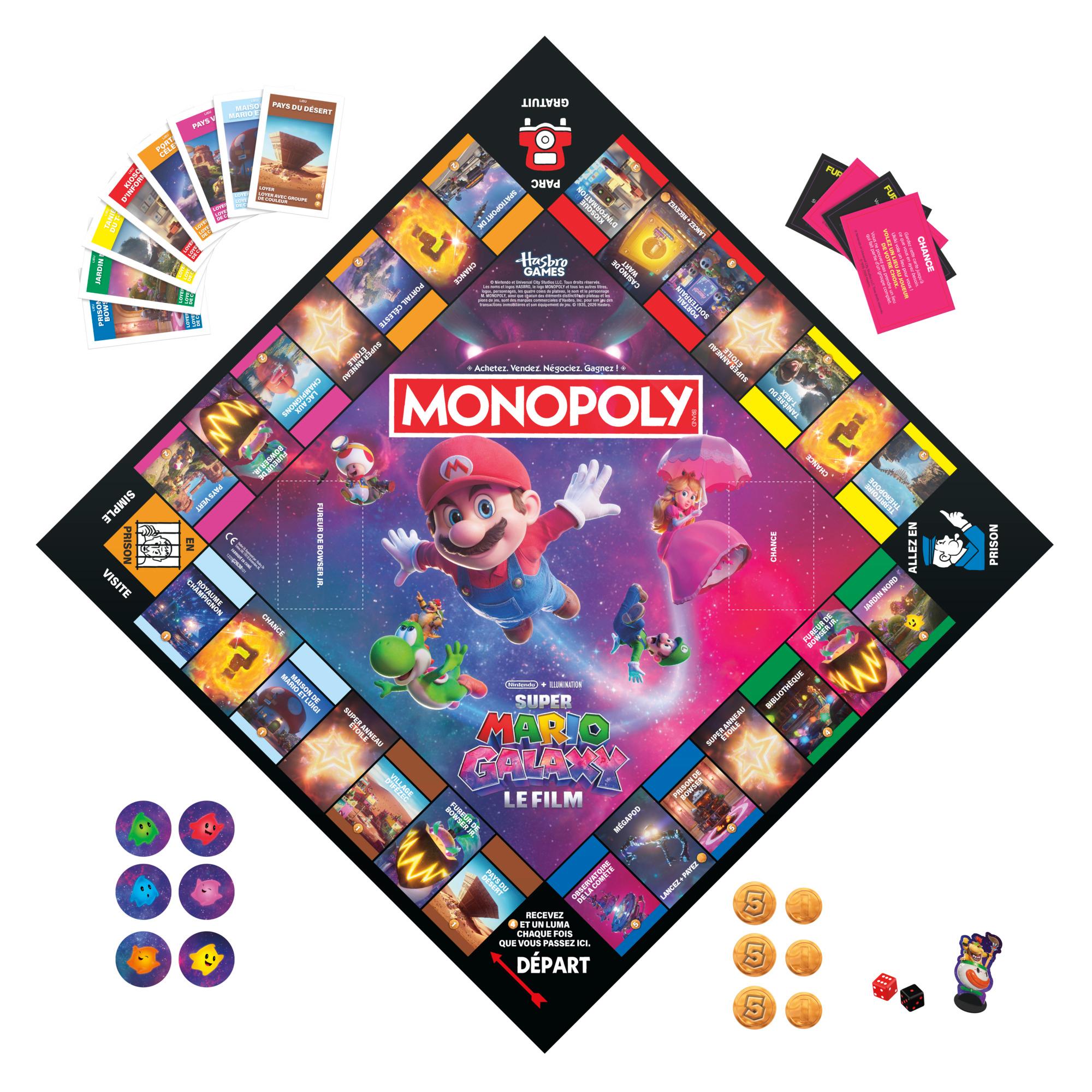Voir la diapositive 4 : HASBRO Jeu Monopoly Super Mario Bros 2