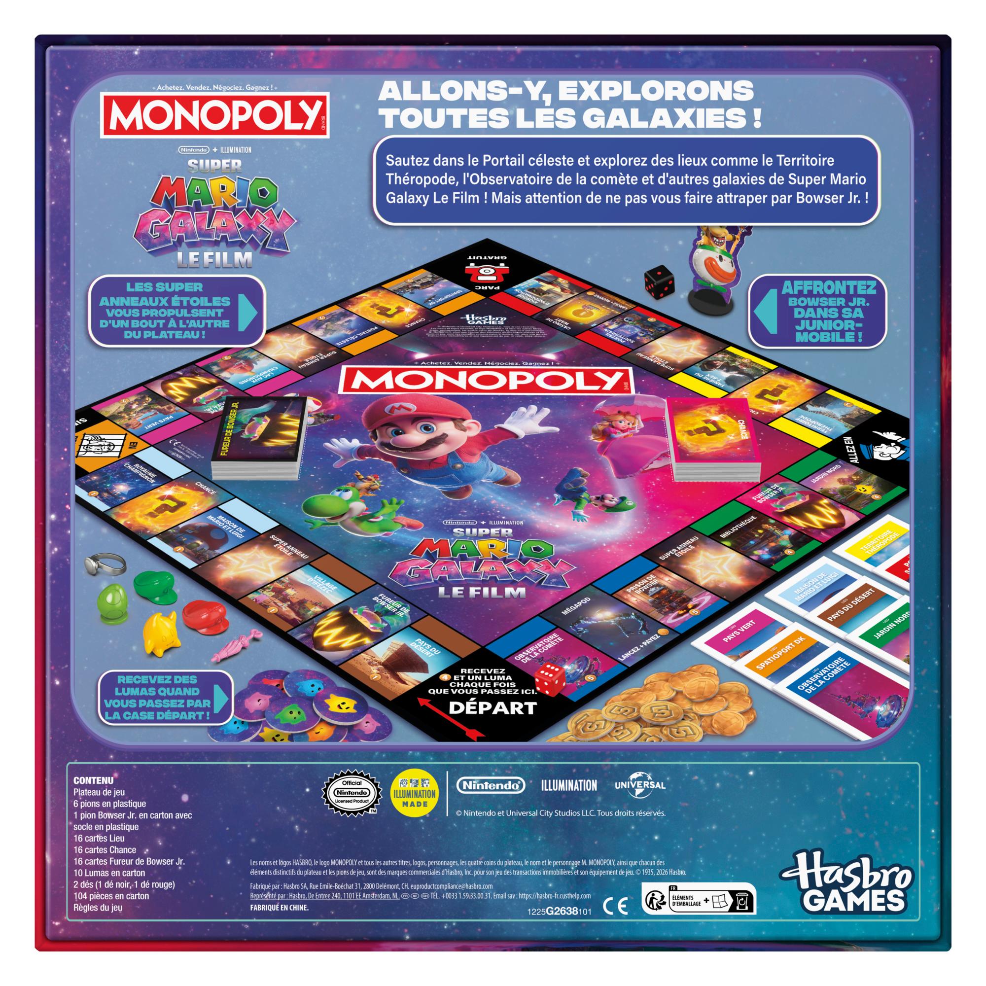 Voir la diapositive 5 : HASBRO Jeu Monopoly Super Mario Bros 2