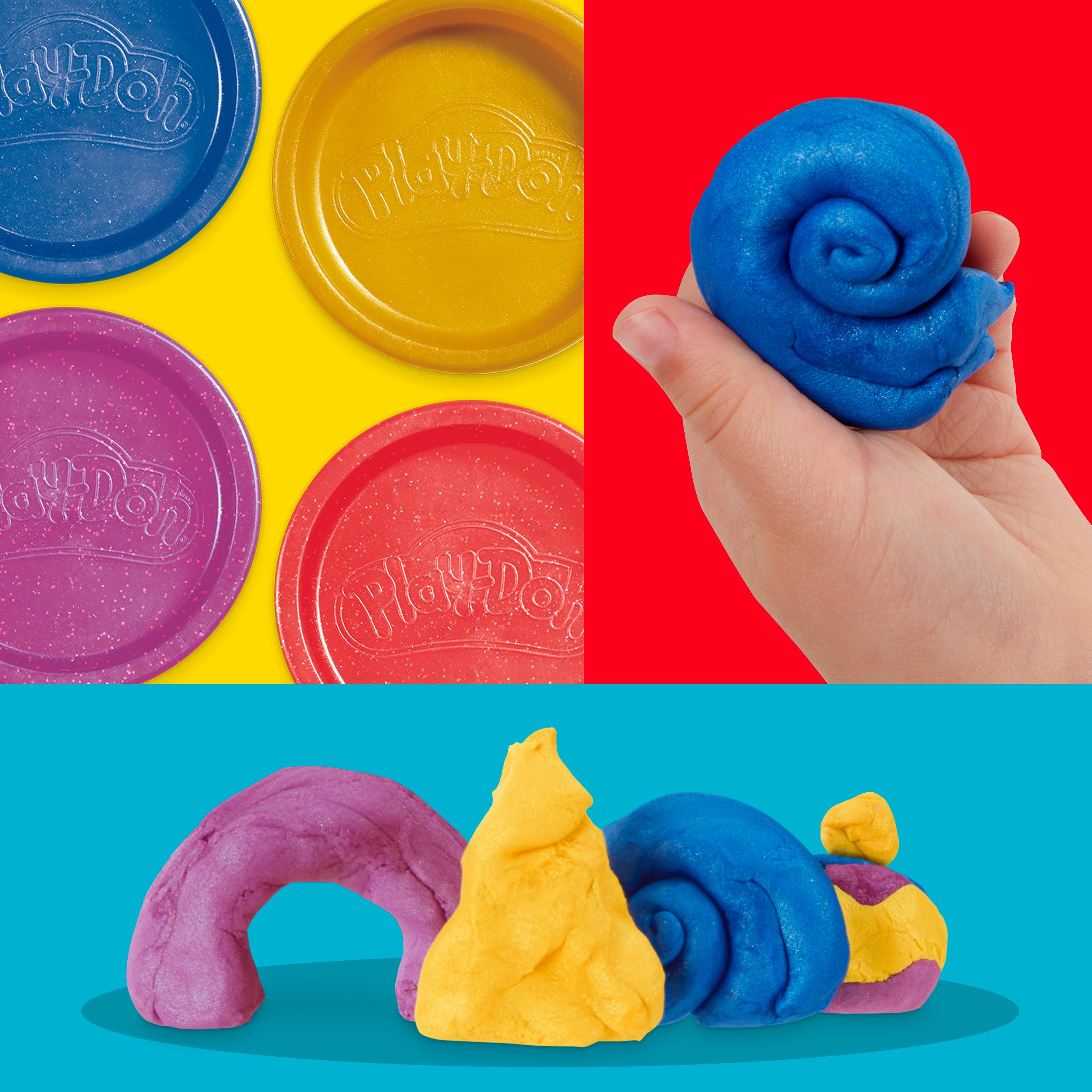 Voir la diapositive 6 : HASBRO Pack de 4 pots métalliques Pâte à Modeler Play Doh