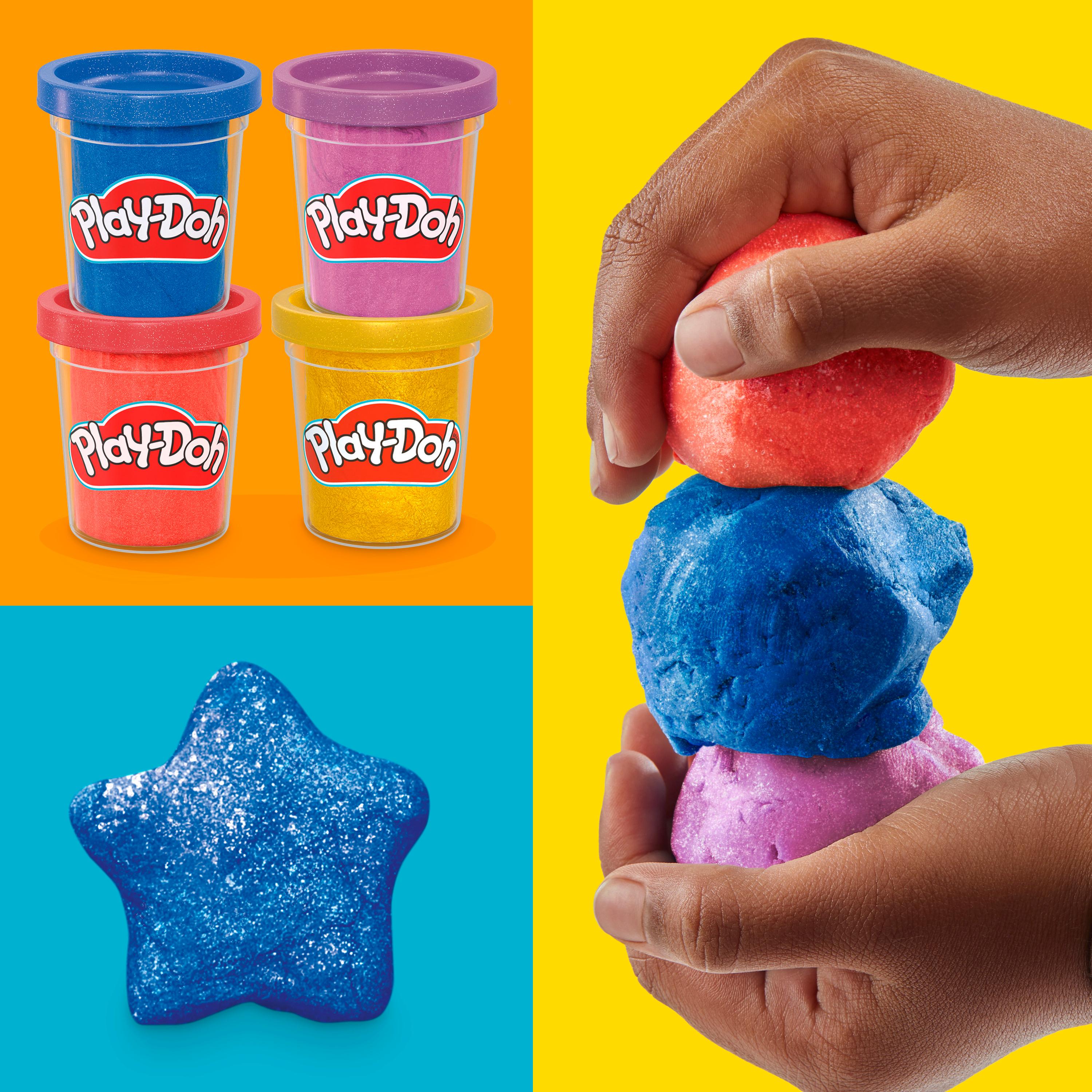 Voir la diapositive 7 : HASBRO Pack de 4 pots métalliques Pâte à Modeler Play Doh