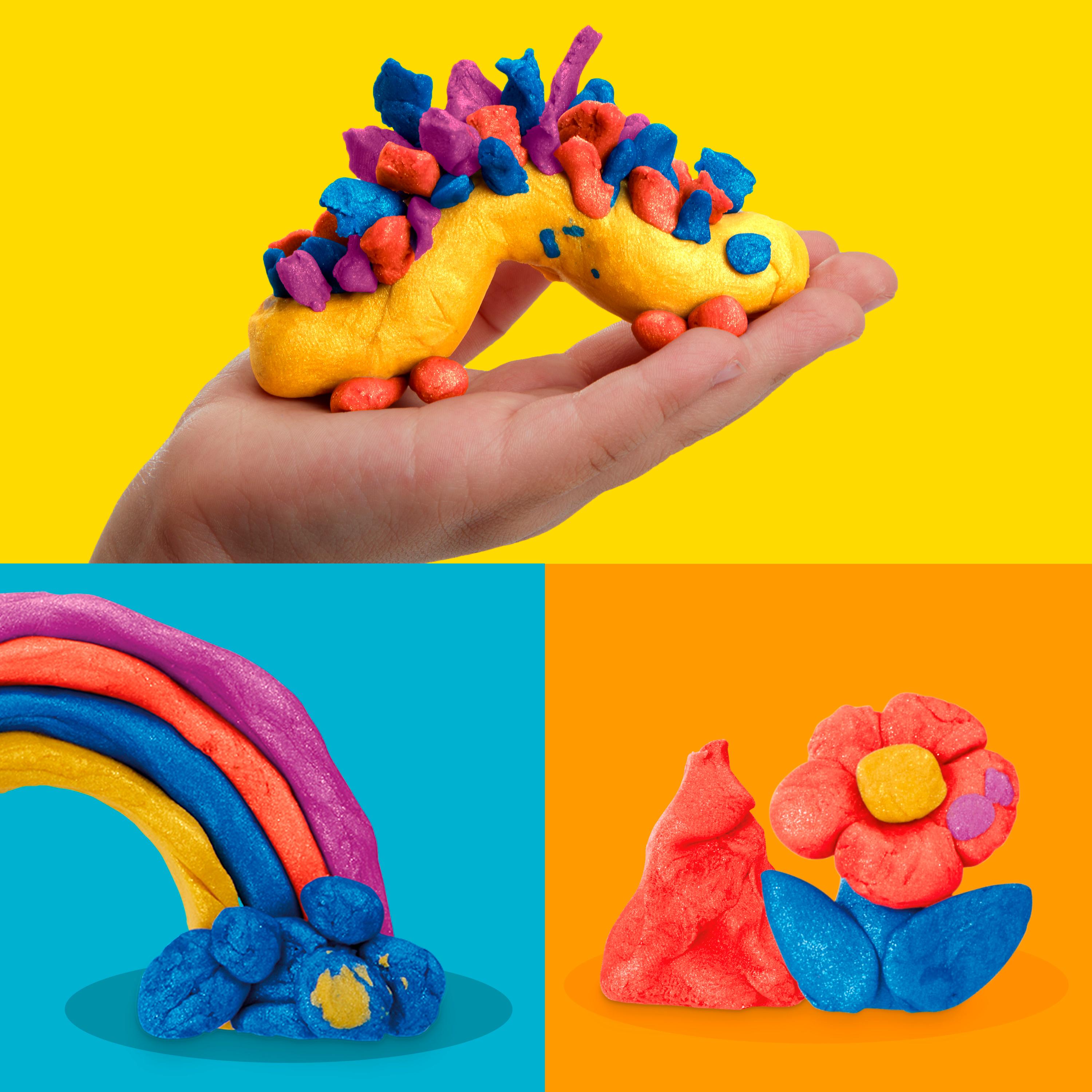 Voir la diapositive 8 : HASBRO Pack de 4 pots métalliques Pâte à Modeler Play Doh