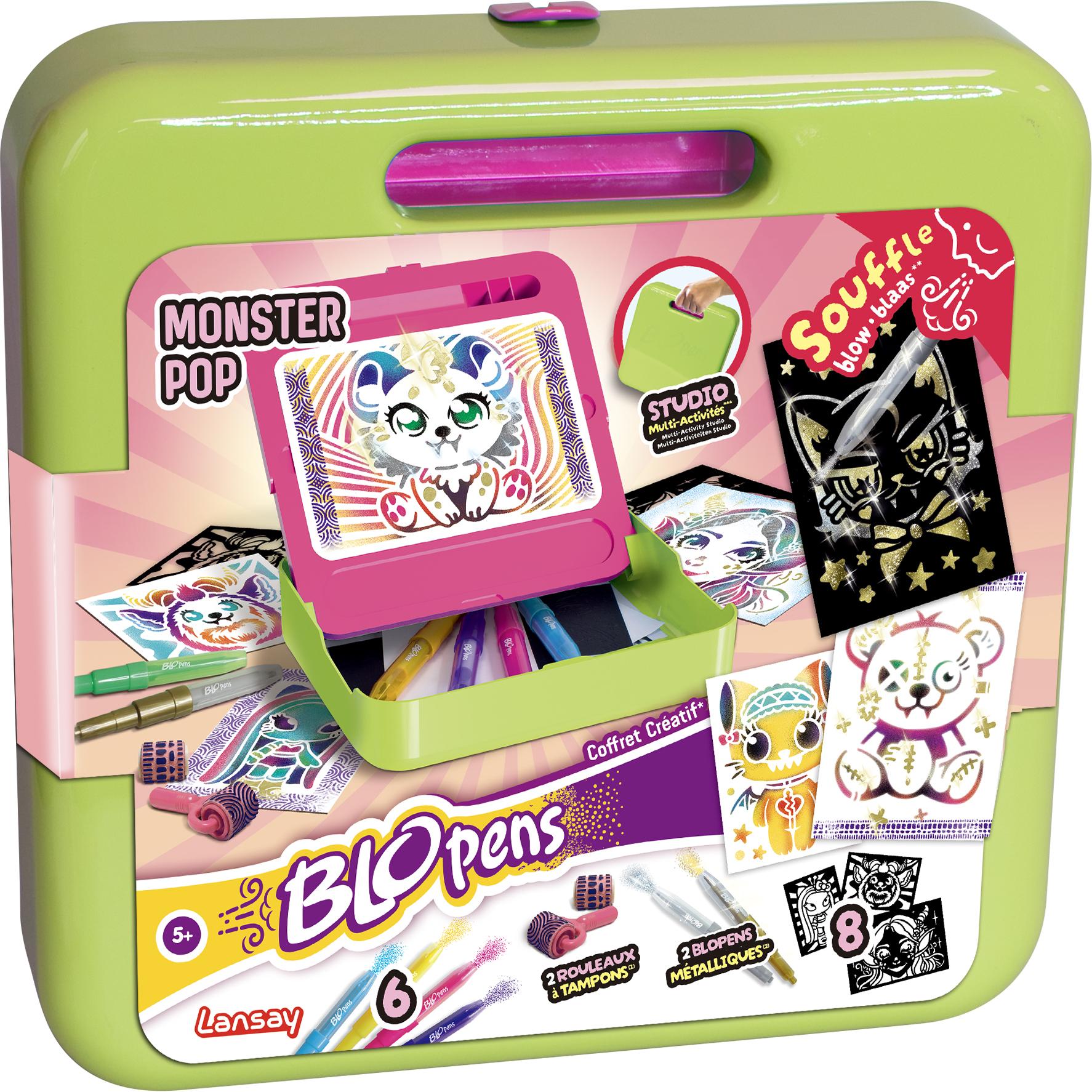 LANSAY Coffret Blopens Créatif Monster Pop