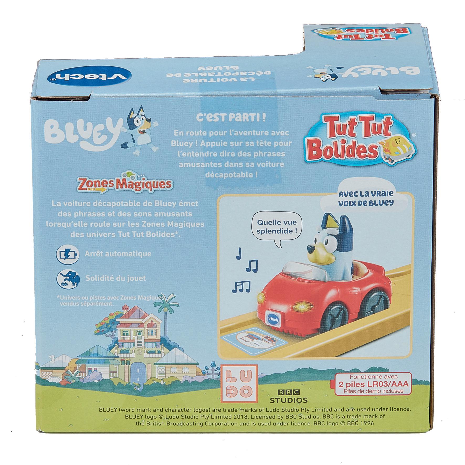 Voir la diapositive 4 : VTECH Véhicules Bluey Tut Tut Bolides