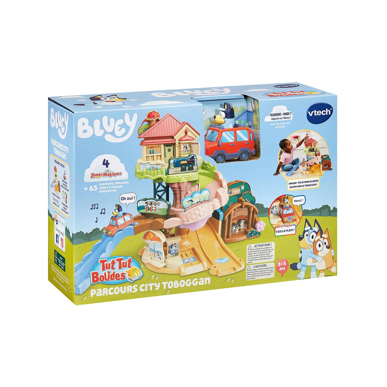 Voir la diapositive 2 : VTECH Parcours City Toboggan Bluey Tut Tut Bolides
